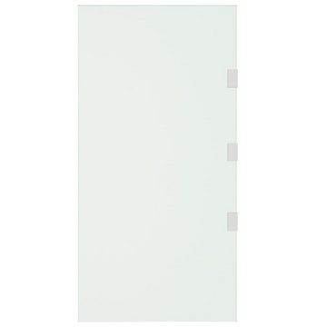 vidaXL Vordach 2-tlg Vordach-Set Transparent Hartglas Seitenwand Windschutz weiß
