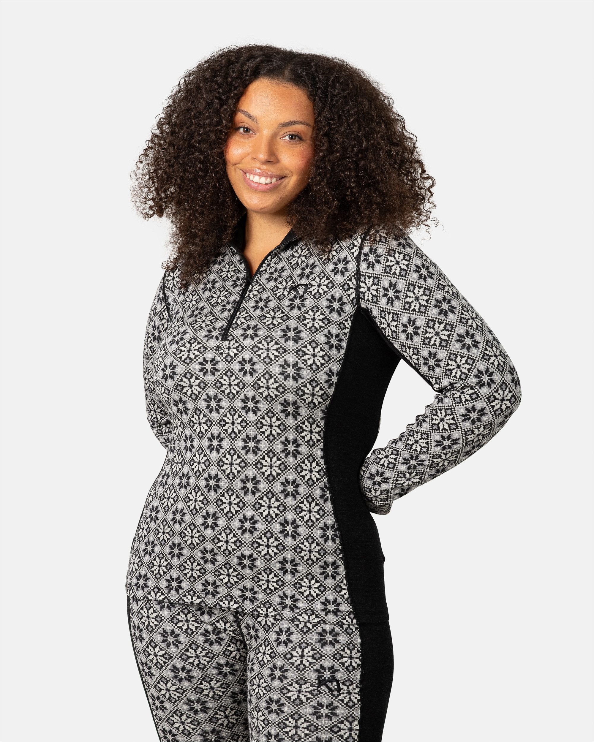 Kari Traa Funktionsshirt Rose mit tollem Norweger-Muster