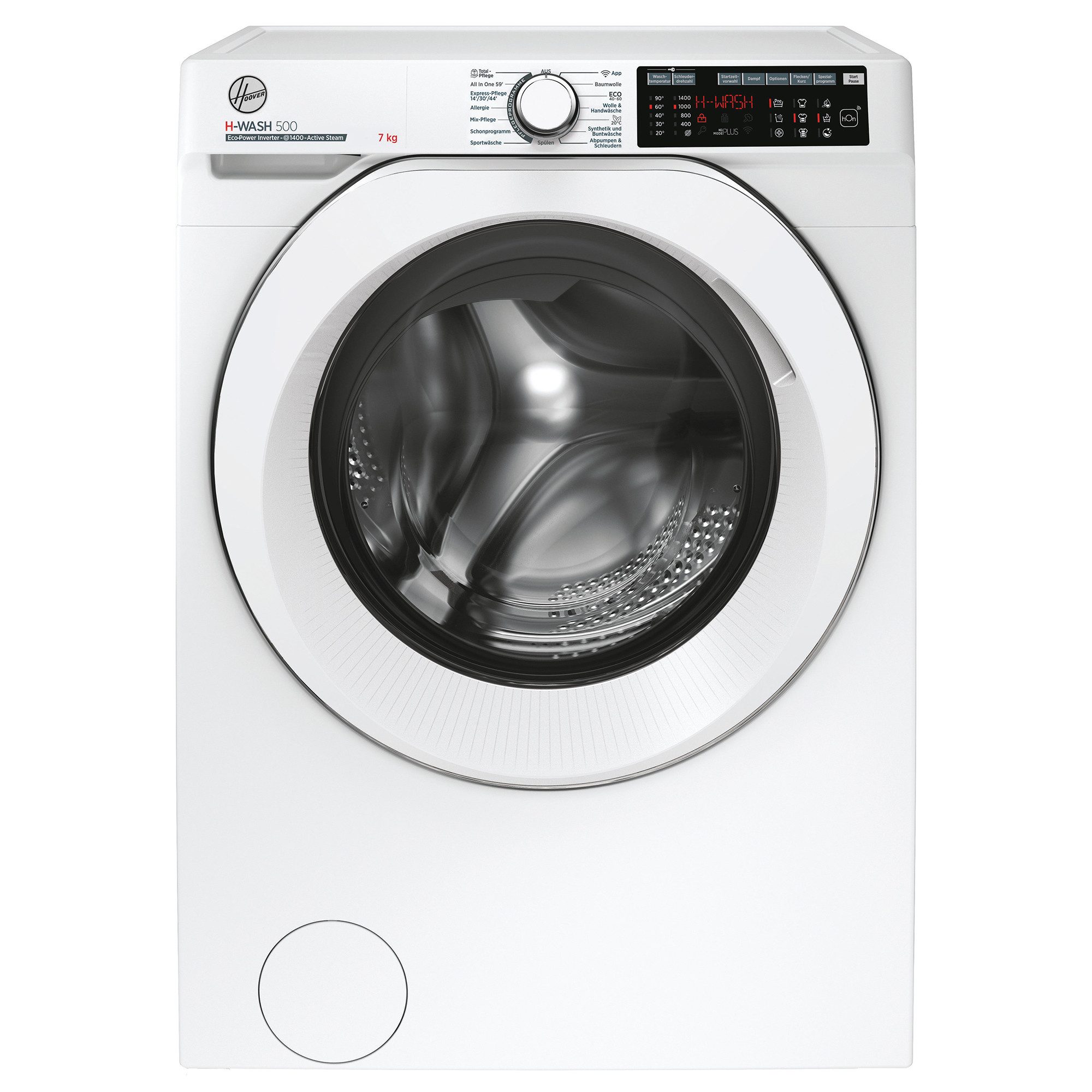 Hoover Waschmaschine HWQ4 47AMC/1-84, 7 kg, 1400 U/min, Wi-Fi & Bluetooth, Dampffunktion, Vorwäsche, 1400 U/min