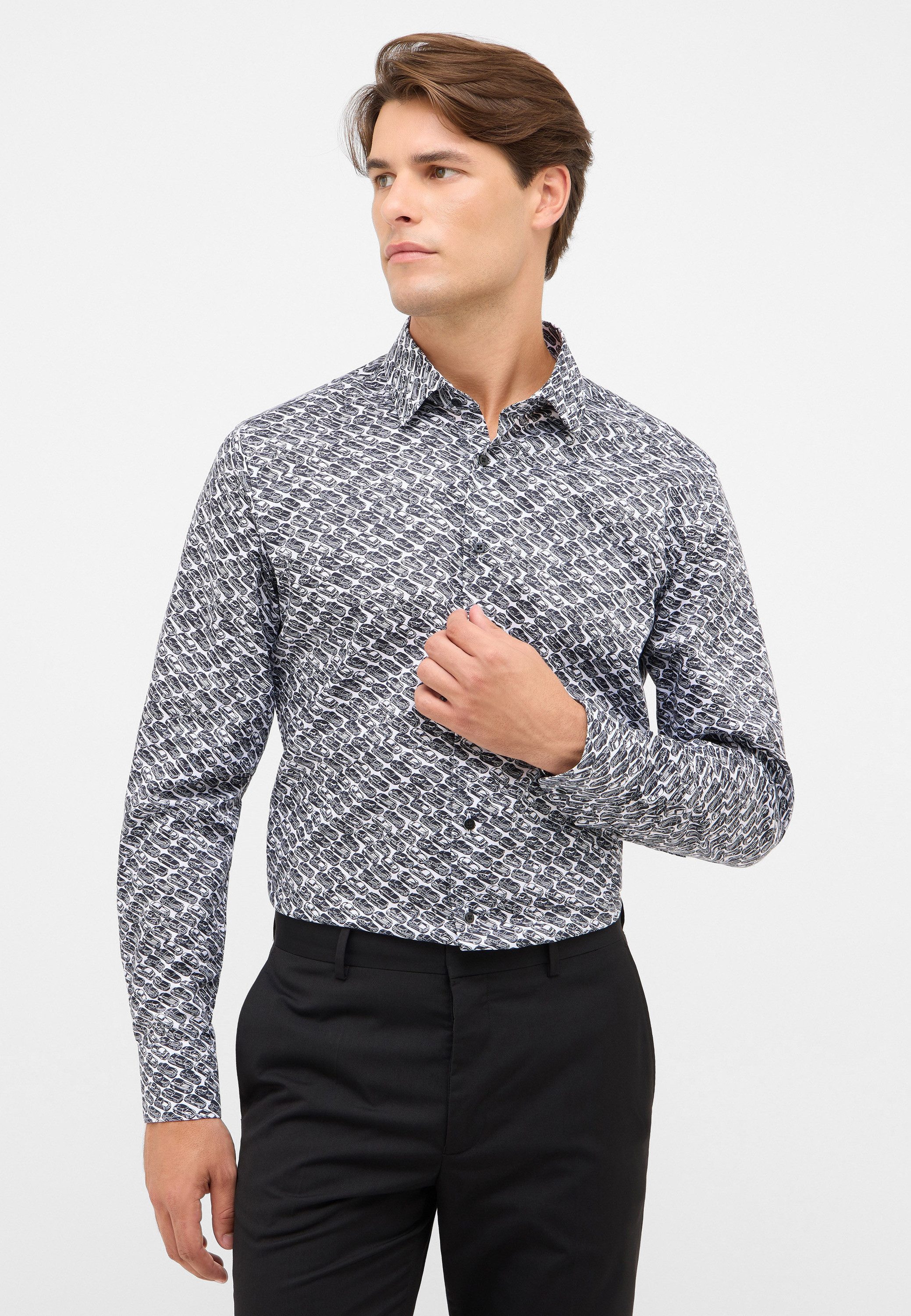 Eterna Langarmhemd SLIM FIT NON IRON (bügelfrei)