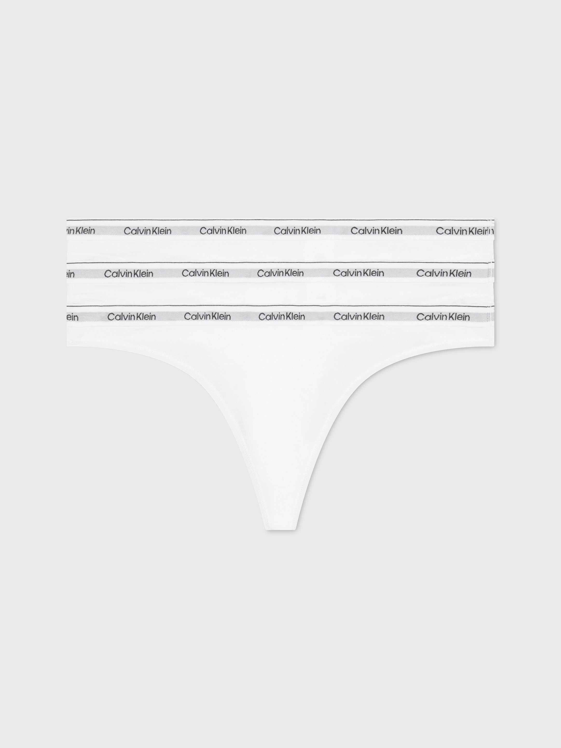 Calvin Klein Underwear Tanga 3 PACK THONG (LOW-RISE) (Packung, 3-St., 3er-Pack) mit Logobund