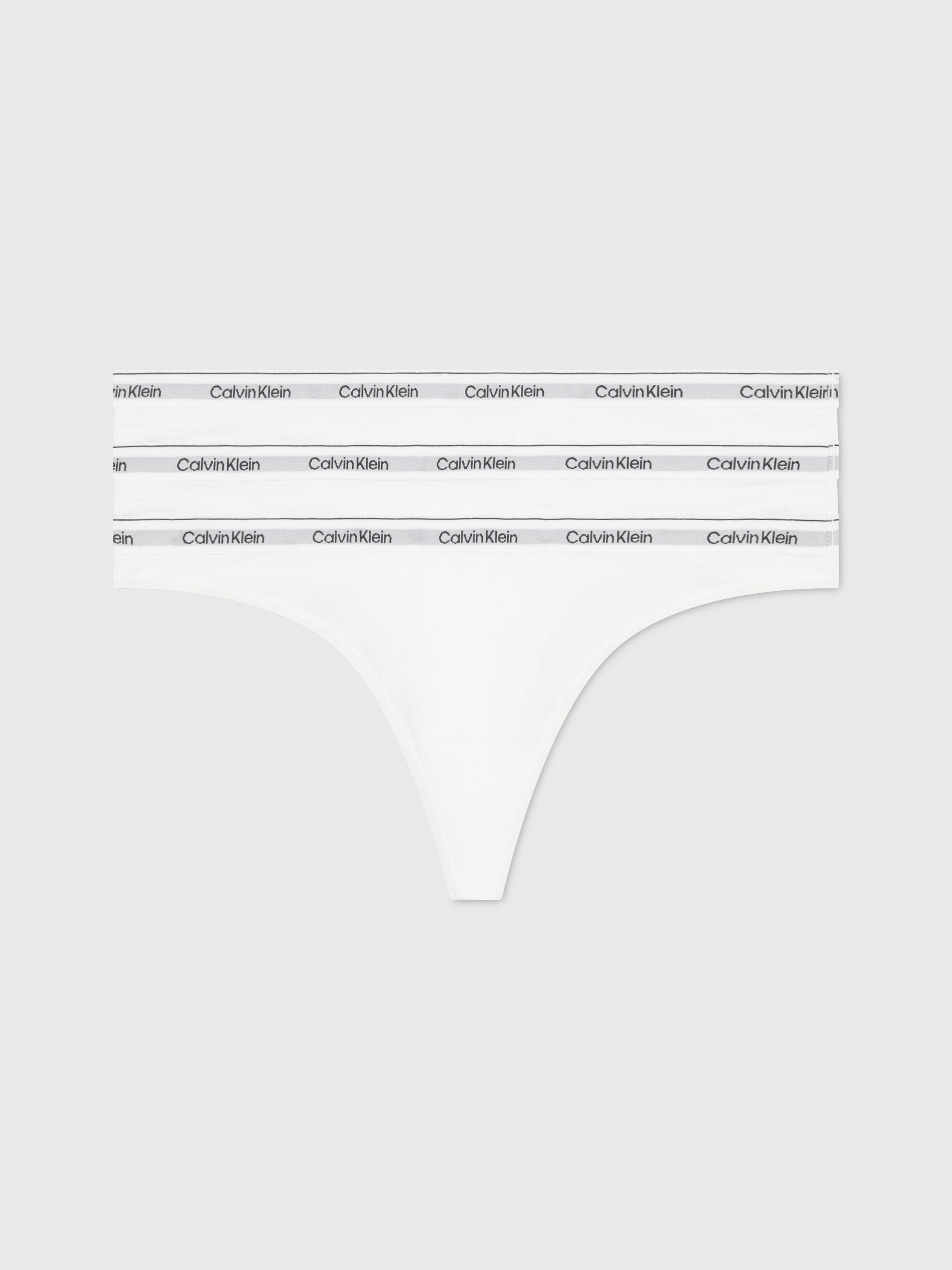 Calvin Klein Underwear Tanga 3 PACK THONG (LOW-RISE) (3-St) String low waist mit Logobund