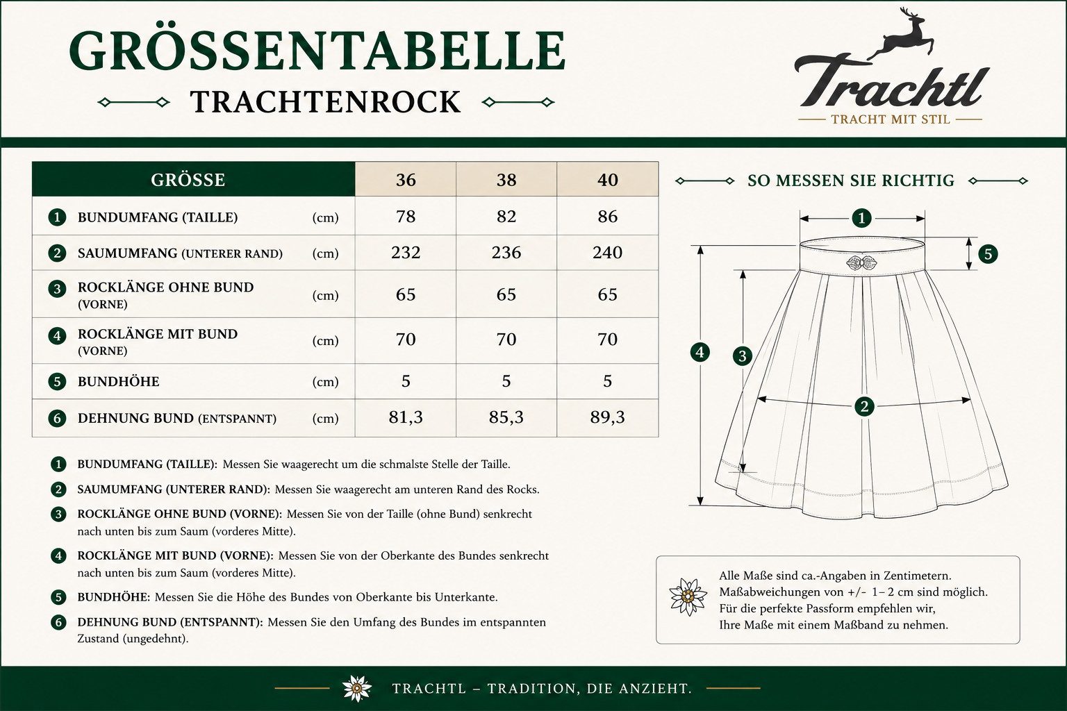 Trachtl Trachtenrock Nancy