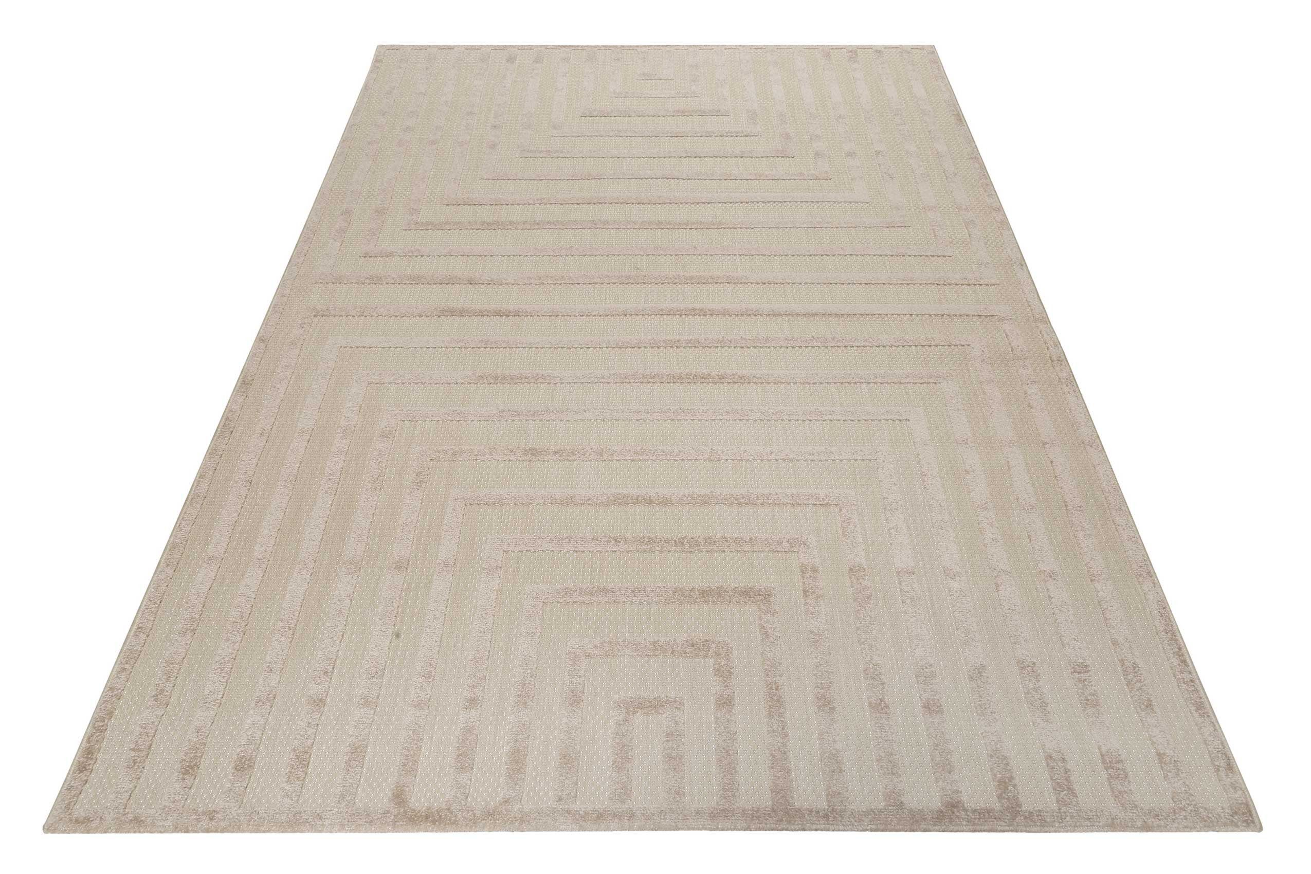 Esprit Outdoorteppich Carolina ESP-54227, rechteckig, Höhe: 6 mm, mit Hoch-Tief-Effekt, modern, robust, pflegeleicht, Terrasse, Küche