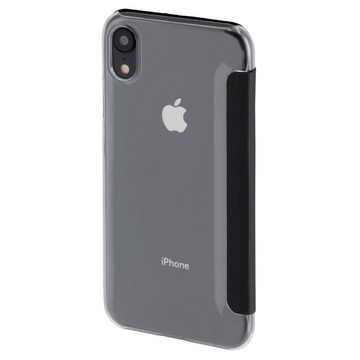 Hama Handyhülle Booklet Case Clear für Apple iPhone XR, Case Flip-Cover für Apple iPhone XR 360° Schutz transparente Rückseite