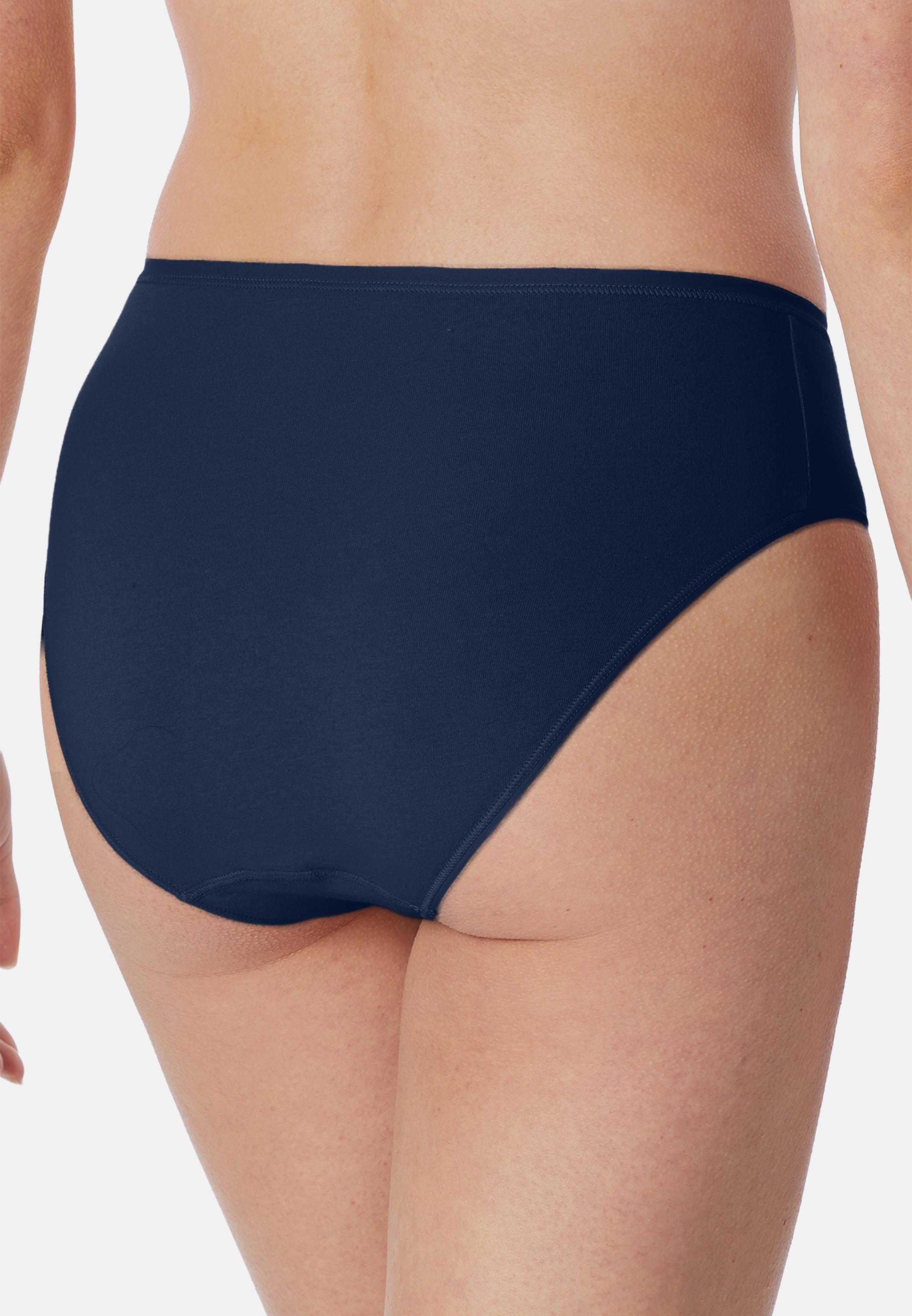 Schiesser Hüftslip 6er Pack Essentials Cotton (Spar-Set, 6-St) Slip - Baumwolle - Atmungsaktiv - Optimale Passform