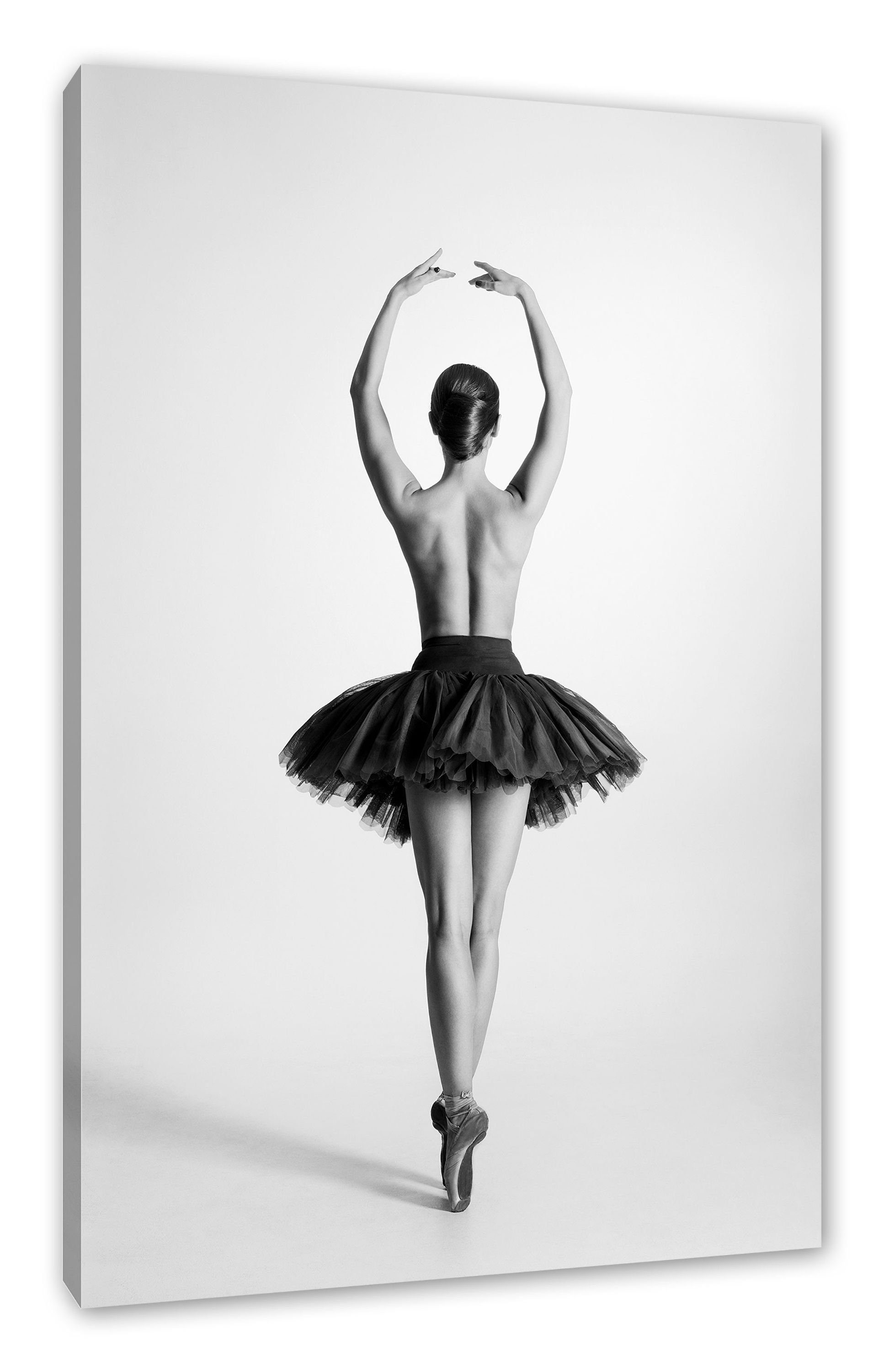 (1 Zackenaufhänger nackte sexy sexy Ballettpose bespannt, fertig Leinwandbild inkl. Leinwandbild nackte Ballettpose, St), Pixxprint