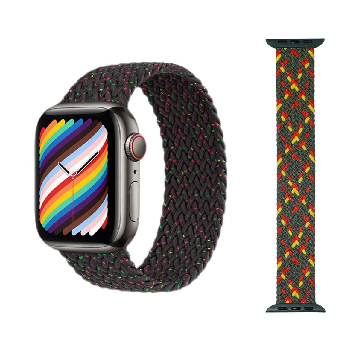 Wigento Smartwatch-Armband Für Apple Watch Series 10 42mm / 9 8 7 41 / 6 SE 5 4 40 / 3 L Armband