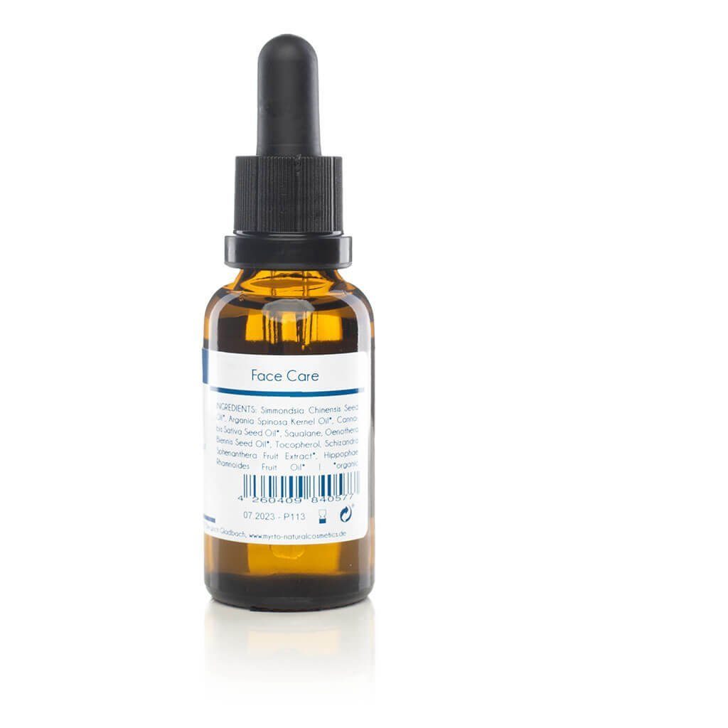 myrto Naturkosmetik Gesichtsöl Calming Face Oil S - Beruhigendes Gesichtsöl für sensible Haut, Bestbewertung bei Codecheck: 100% Grüner Ring EMPFEHLENSWERT