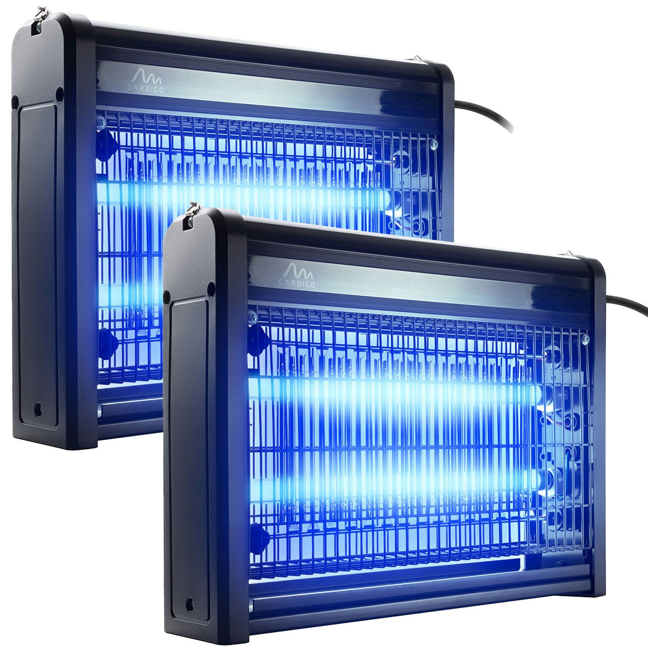 Gardigo Insektenvernichter Profi UV Insektenlichtfalle 9W LED Mückenfalle Mückenlampe 70m2 IP20, per UV-Licht Insekten anlocken