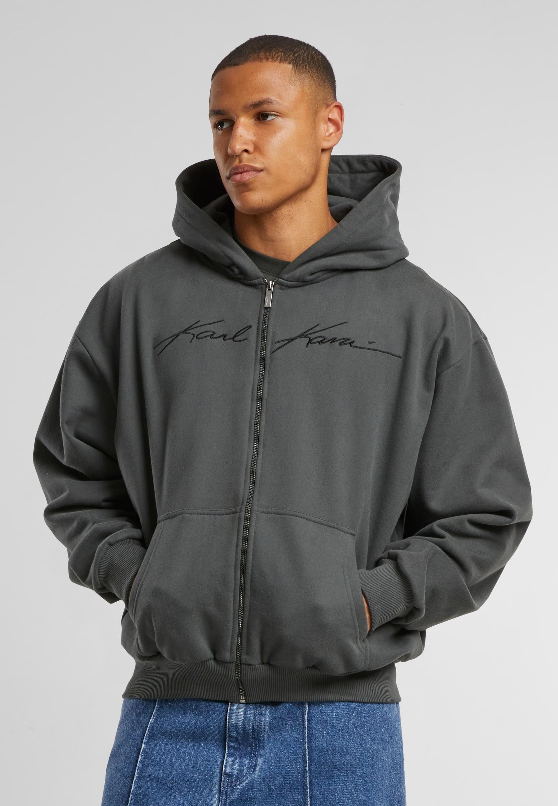 Karl Kani Sweatjacke Karl Kani KK Autograph Heavy Sweat OS Ziphoodie (1-tlg)