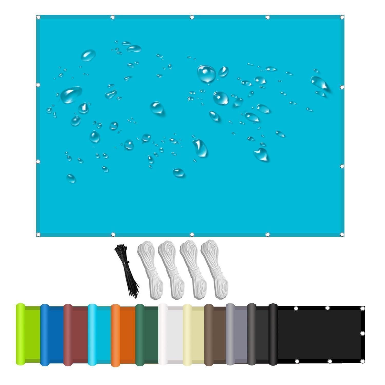 LuxusKollektion Sonnensegel Sonnensegel Seeblau 1.4x2.6m