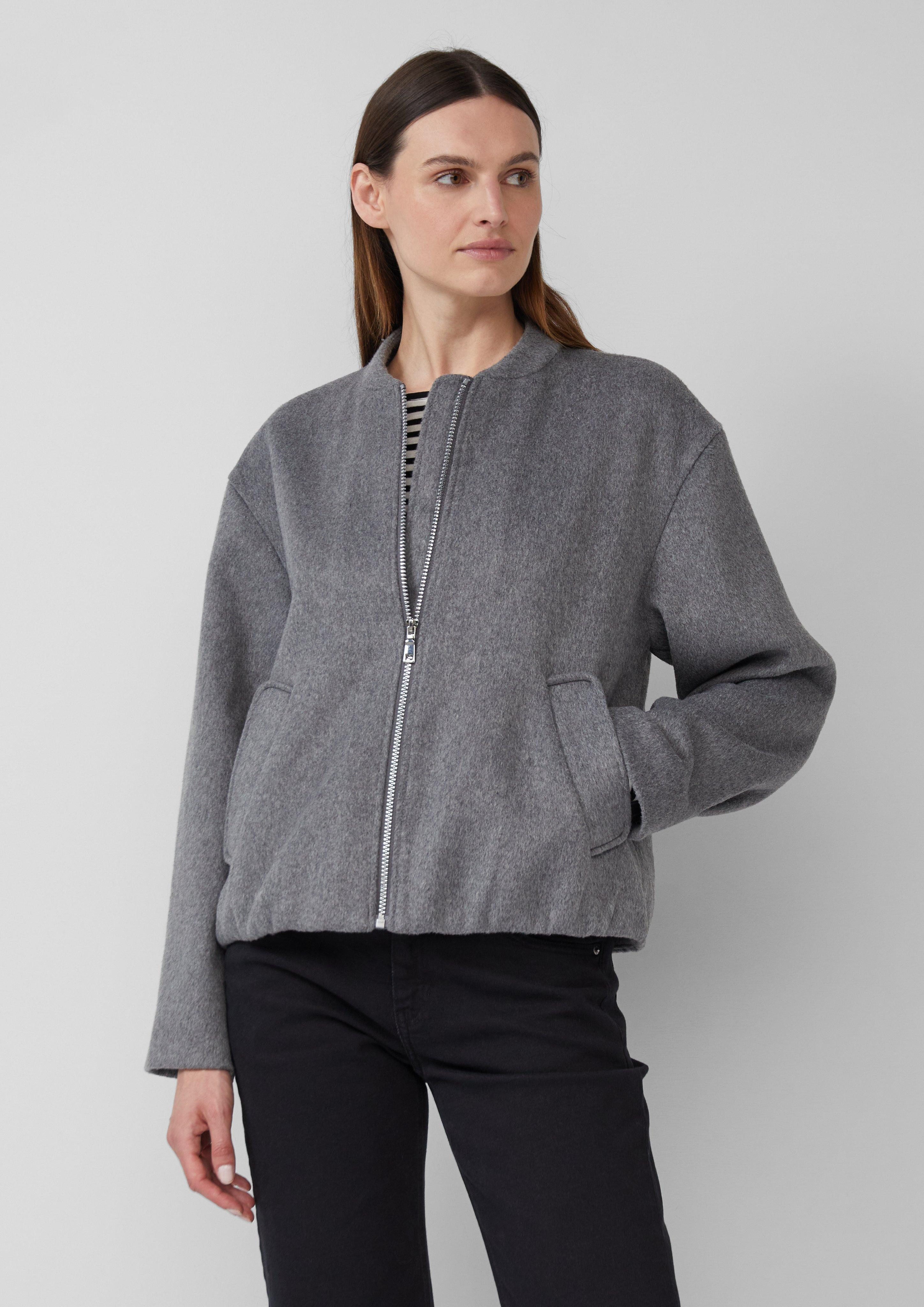 s.Oliver Funktionsjacke Wollmix-Blouson mit gerafftem Saum günstig online kaufen