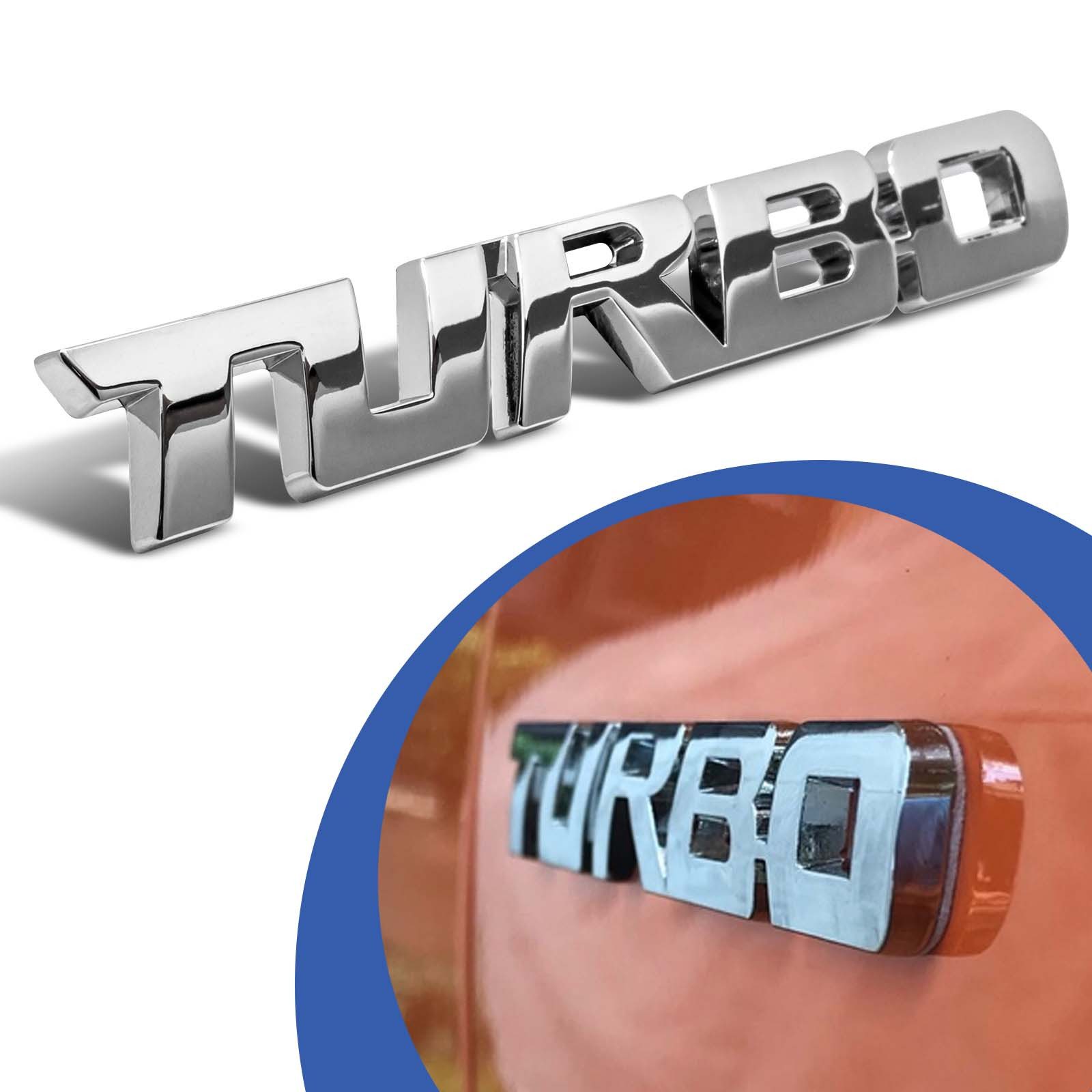 Adapter Universe Zierleisten-Aufkleber Turbo Emblem Zeichen Chrom Schriftzug 3D Logo Auto Aufkleber Tuning