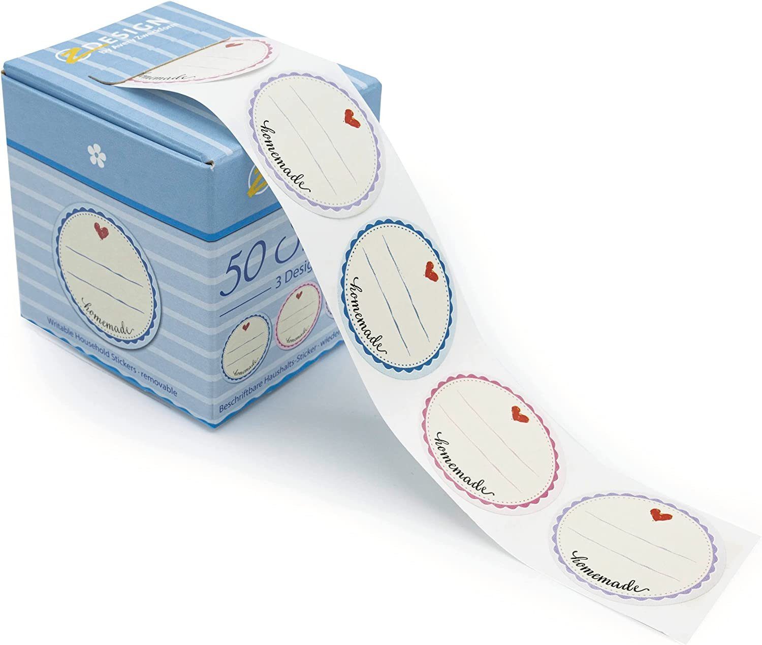 Avery Zweckform Aufkleber AVERY Zweckform ZDesign Sticker auf Rolle "Homemade"