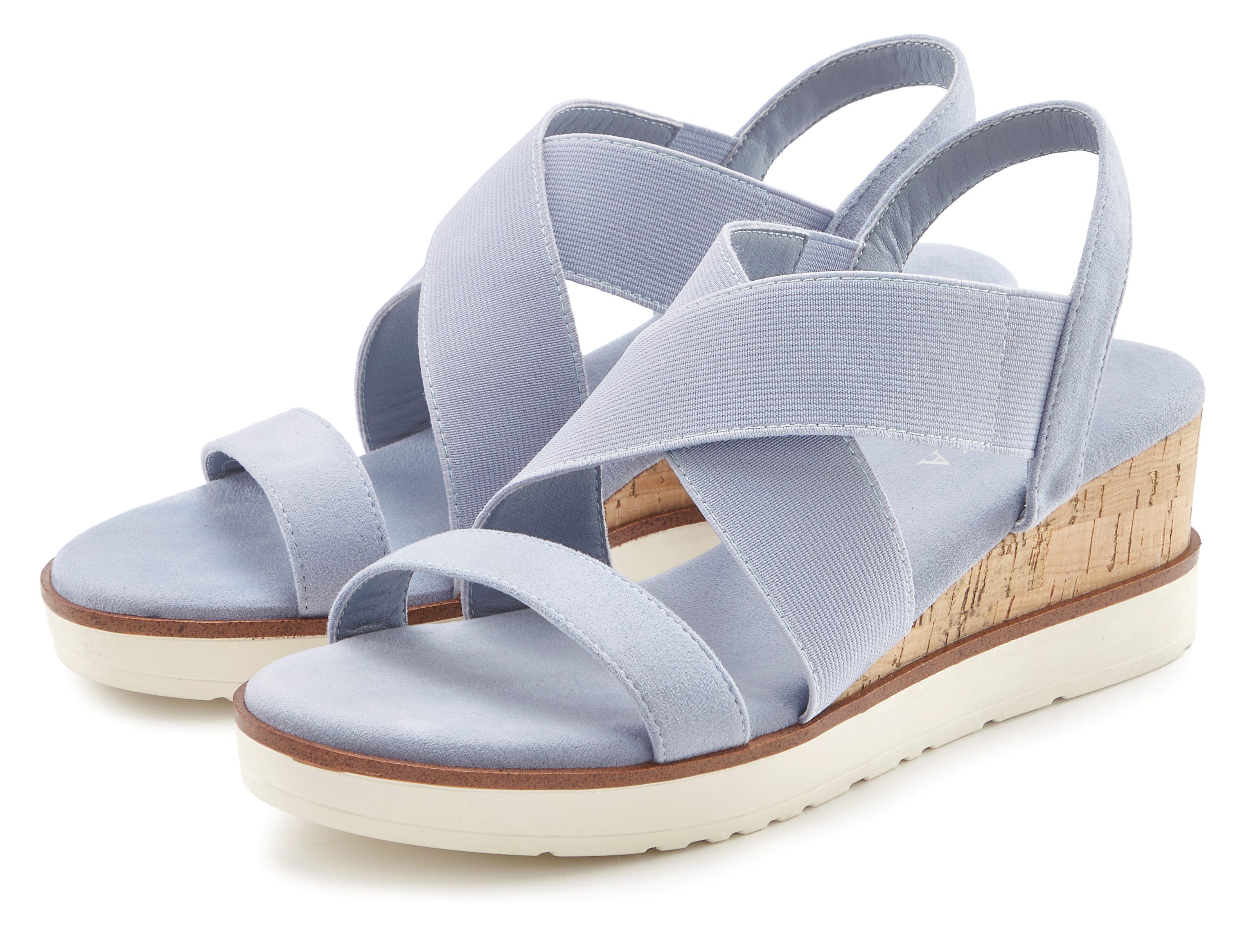 LASCANA Sommerschuh, offener Schuh, Sandale Sandalette mit elastischen Riem günstig online kaufen