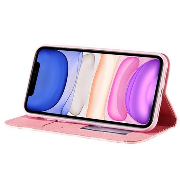 König Design Handyhülle Apple iPhone 11, Schutzhülle Schutztasche Case Cover Etuis Wallet Klapptasche Bookstyle