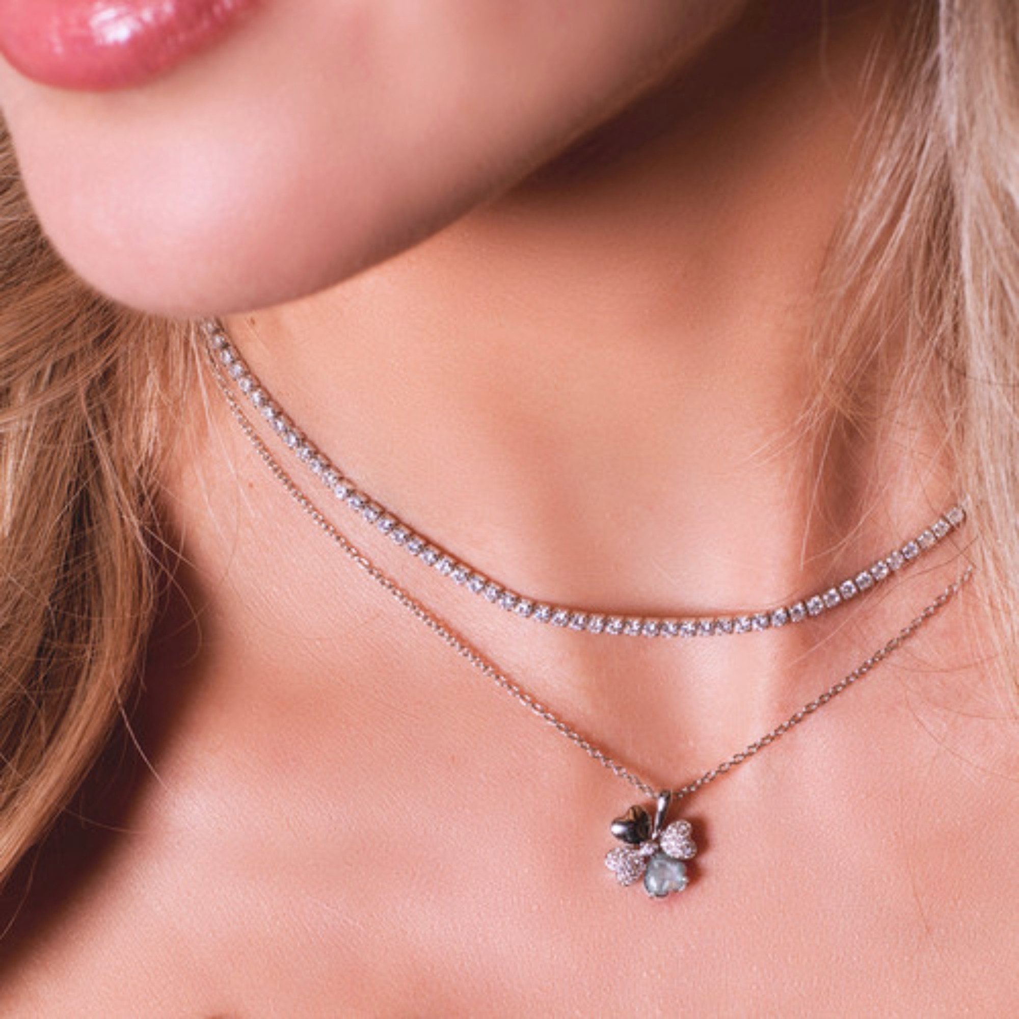 Amen Kette mit Anhänger Kette Sterlingsilber Glücksbringer Damen
