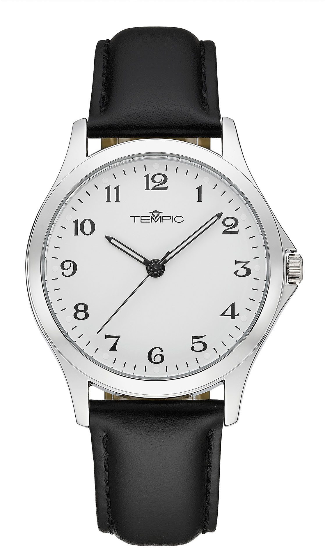 Tempic Quarzuhr, Armbanduhr, Herrenuhr, analog, Lederarmband günstig online kaufen