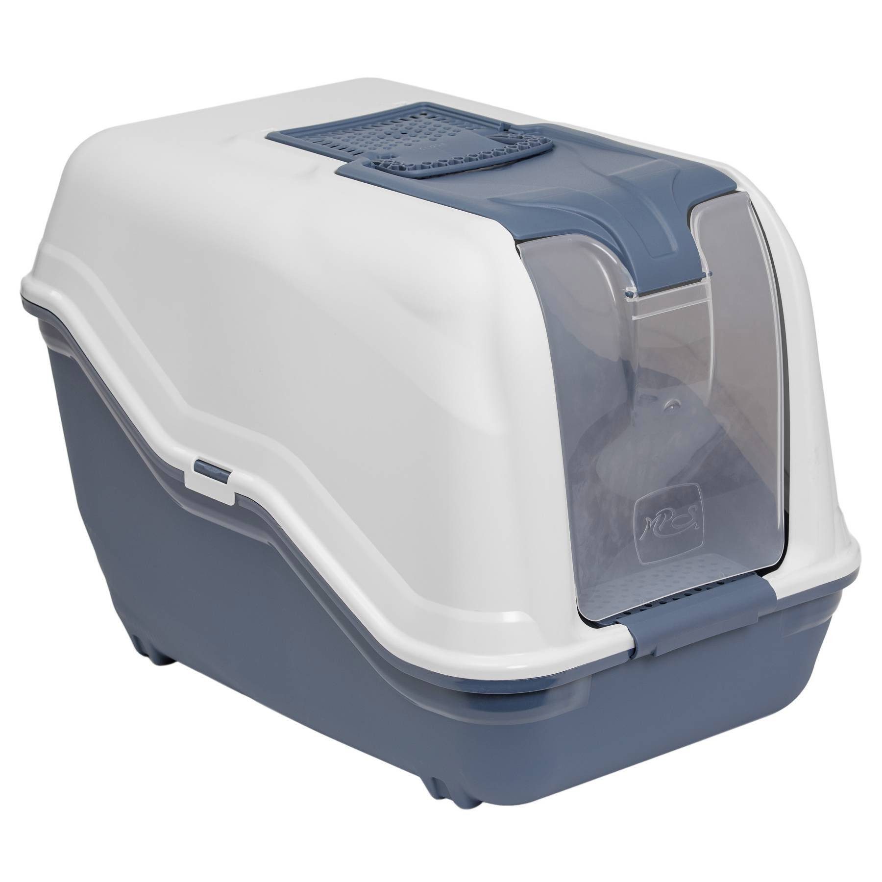 Katzentoilette XXL Katzentoilette NETTA MAXI für große Katzen 66 x 49 x 50 cm blau