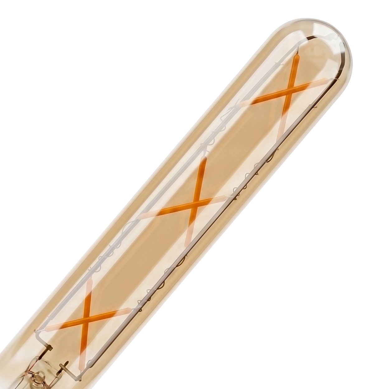 hofstein LED-Leuchtmittel 2er Set Glühbirne Extra Warmweiß dimmbar 5 Watt, 2200 Kelvin, 450 Lumen, Röhre Vintage, Filament, Amber – Bild 5 von 5