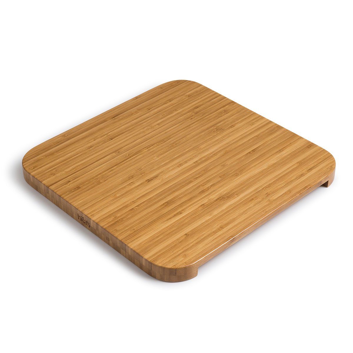 höfats Feuerkorb CUBE Auflagebrett, (Zubehör für CUBE Feuerkorb, 1-St., macht den CUBE zum Hocker, lackiert, massiver Bambus), 42 × 42 × 3 cm, Brett 30 mm stark
