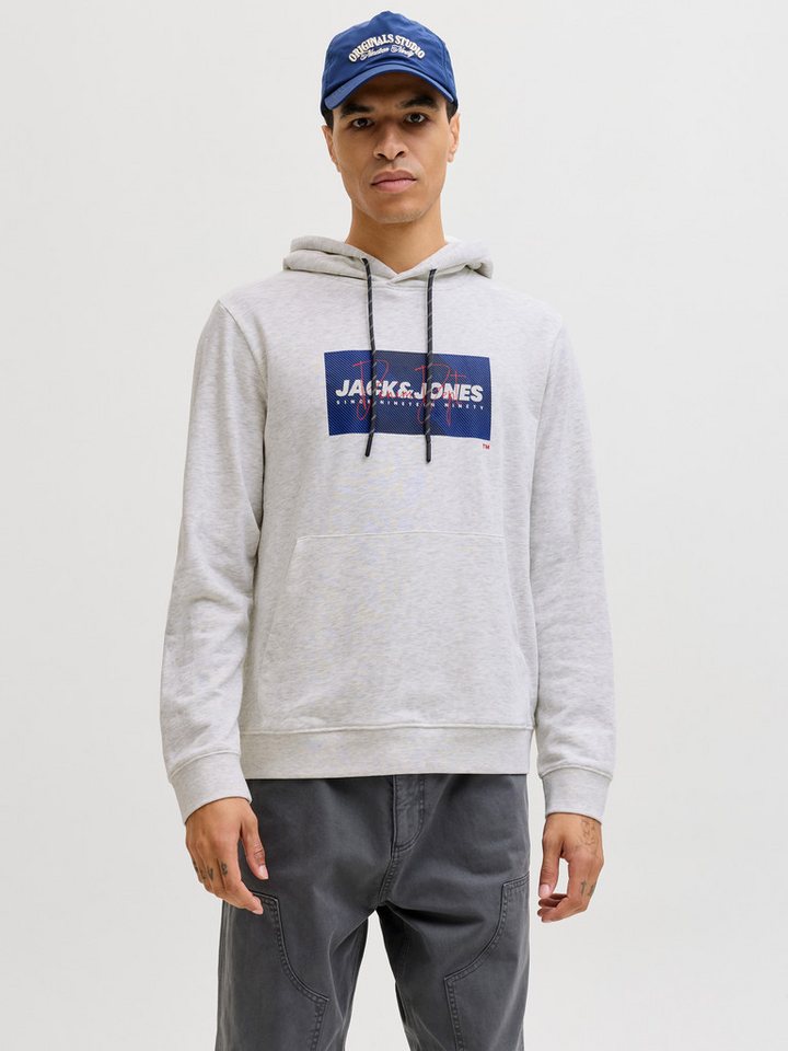 Jack & Jones Kapuzensweatshirt JJCOLE PRINT SWEAT HOOD UNB