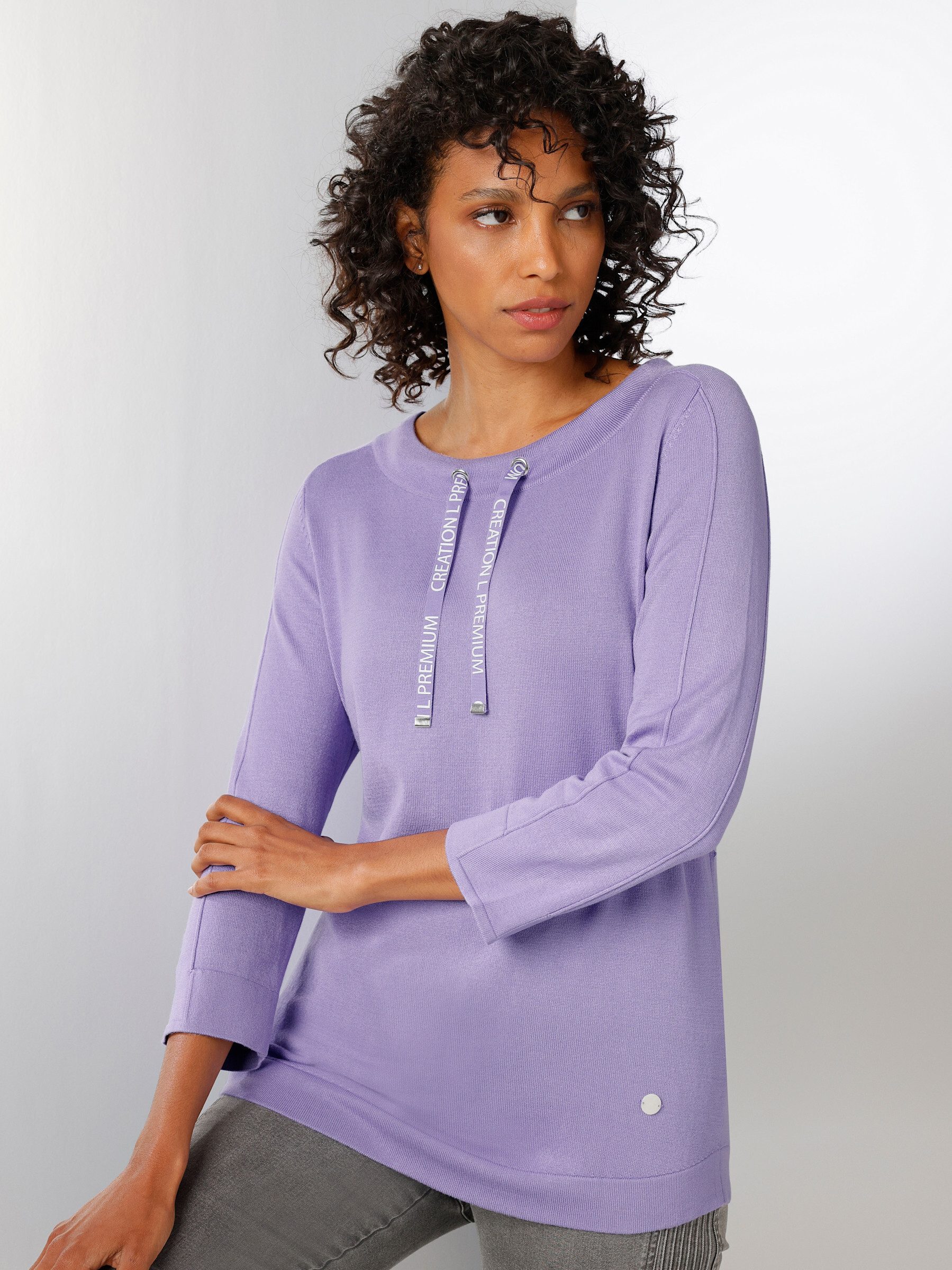 creation L Strickpullover Rundhalspullover .