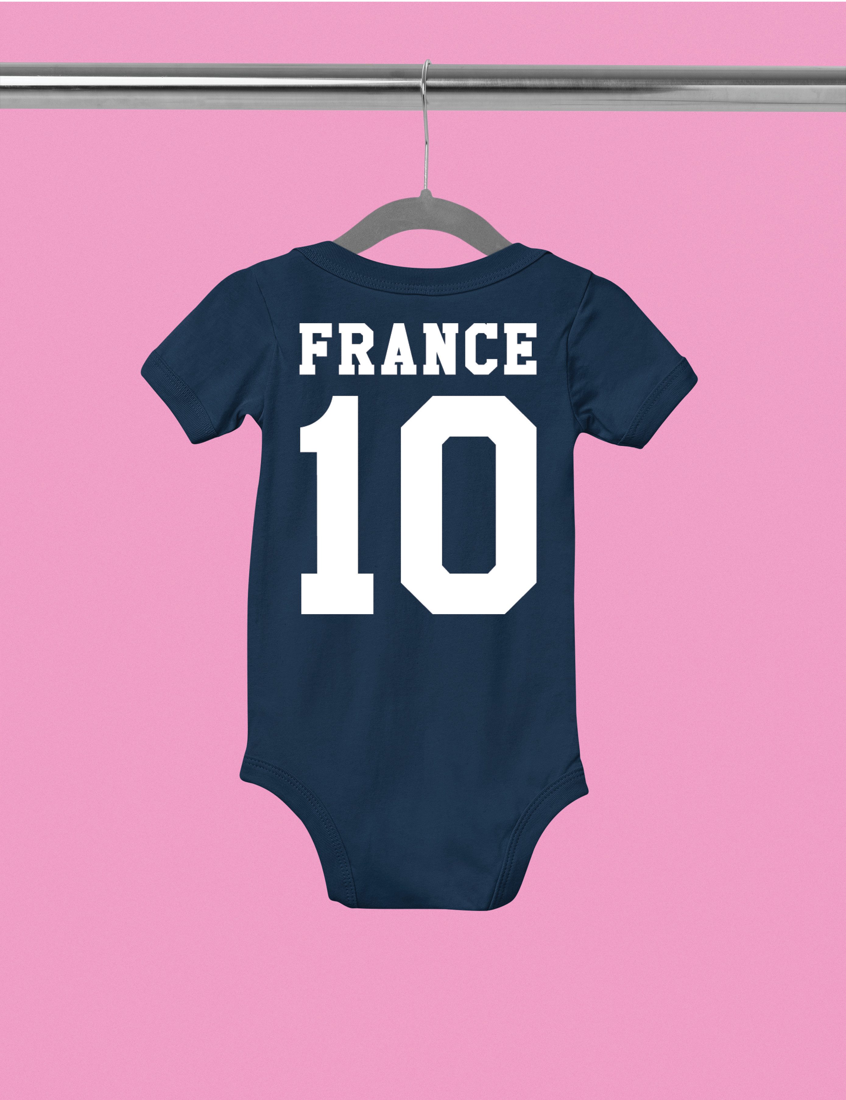 Youth Designz Kurzarmbody Frankreich Kinder Baby Body Strampler mit trendigem Motiv