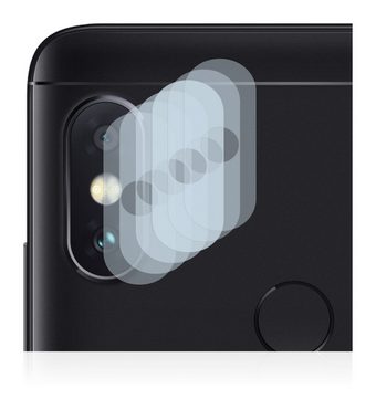 Savvies Schutzfolie für Xiaomi Mi A2 Lite (NUR Kameraschutz), Displayschutzfolie, 6 Stück, Folie klar