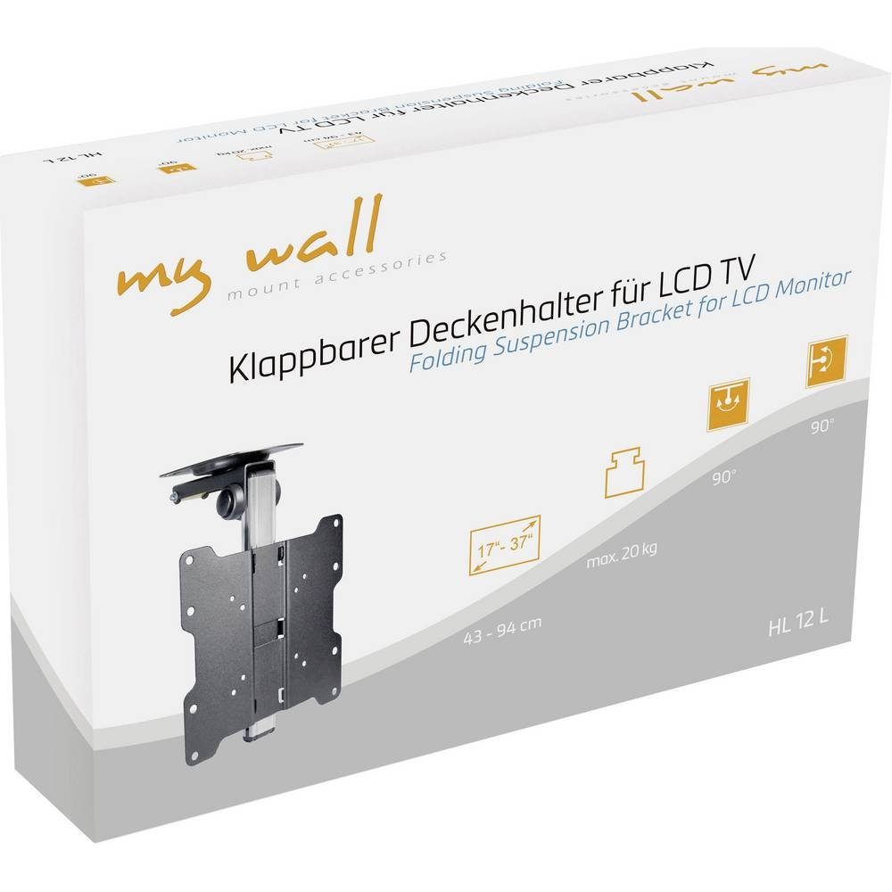 (17“ (Neigbar+Schwenkbar) cm my TV-Deckenhalter wall - 37), - TV-Deckenhalterung, 94 43 myWall