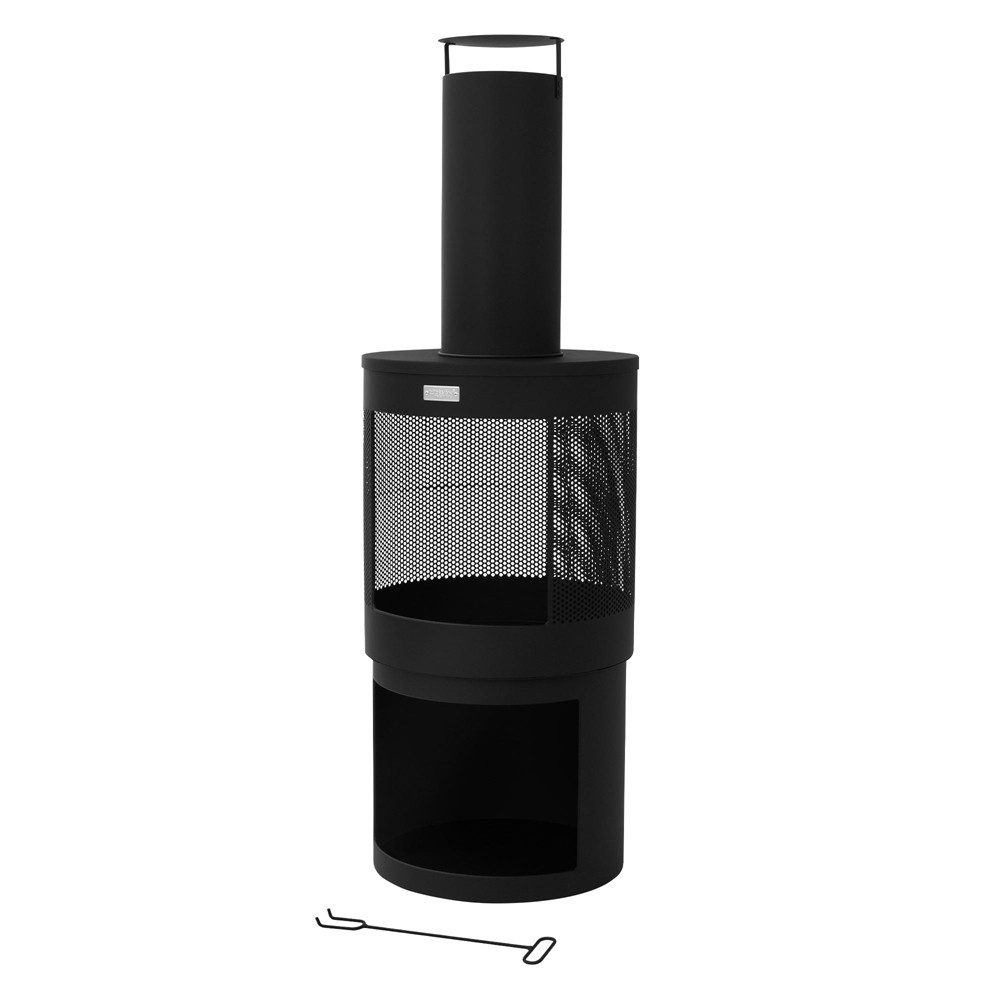ML-DESIGN Gartenkamin Gartenkamin mit Schornstein Stahl günstig online kaufen