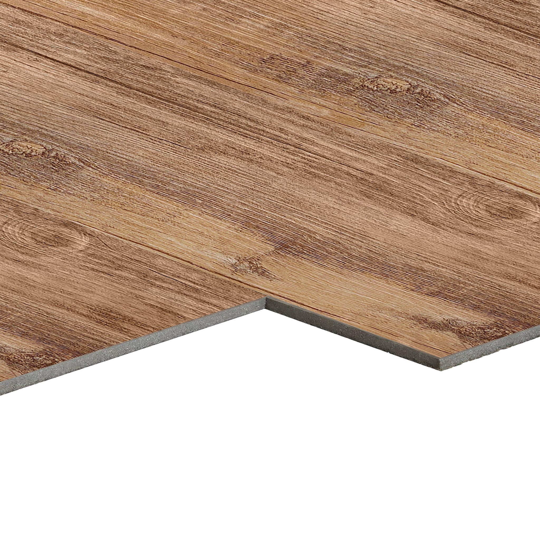 FIVMEN Vinylboden PVC Bodenbelag Selbstklebend, Holzmaserung Dielen, Bodenfliesen, 18/36 Stück, 2.51/5.2 m² Schneidbar Fliesen für Schlafzimmer, Küche