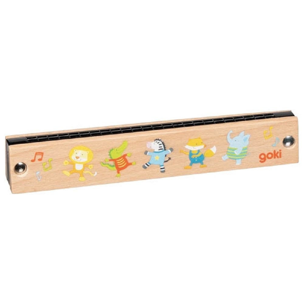 Spielzeug-Musikinstrument Mundharmonika aus Holz Musikinstrument für Kinder 61857