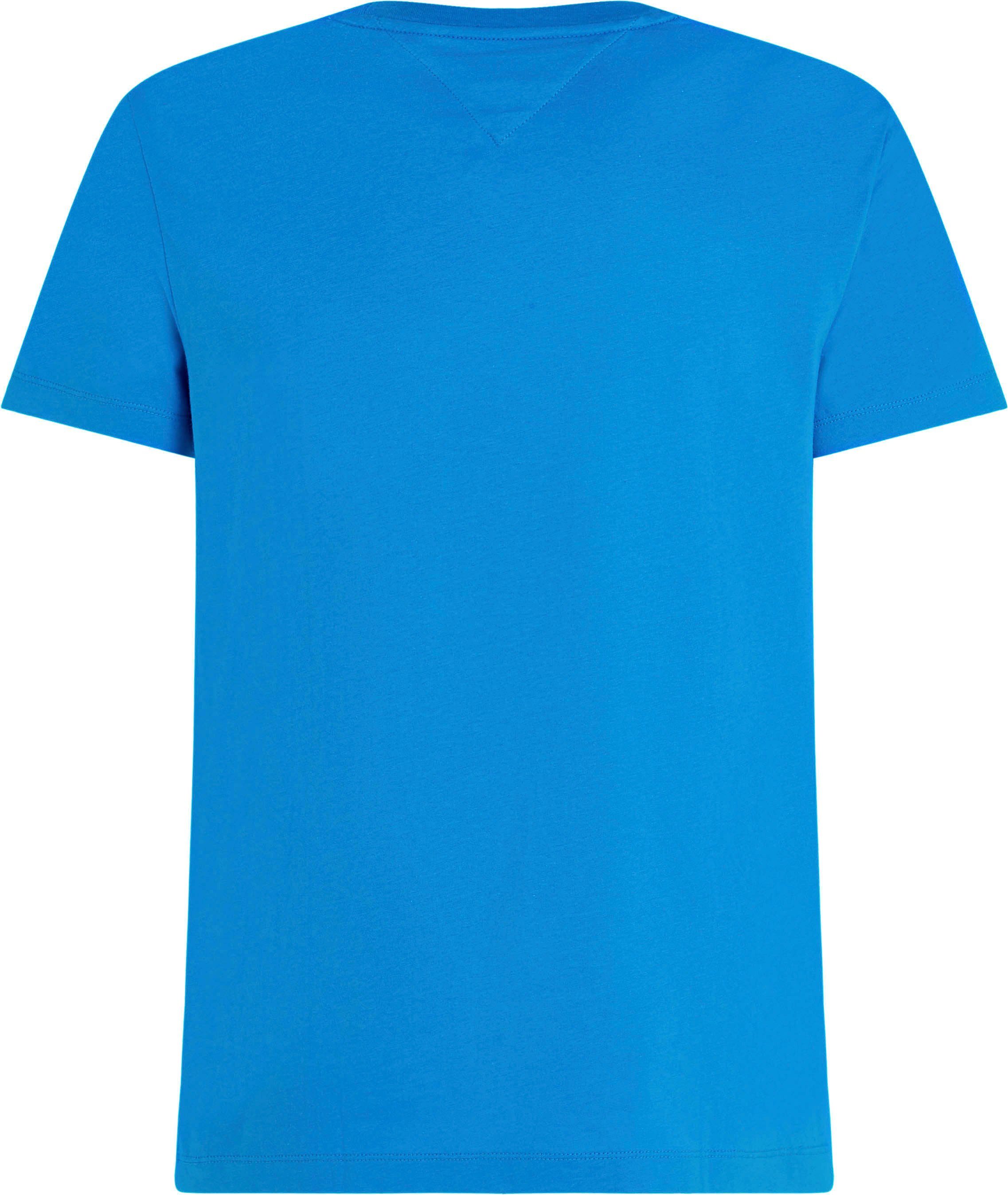 Tommy Hilfiger Rundhalsshirt Shocking in BRAND LOGO LOVE SMALL Blue TEE Basicform