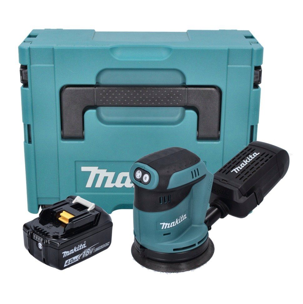 4,0 Exzenterschleifer Mak M1J 18 Makita V + 125 180 mm Akku DBO Ah Exzenterschleifer + Akku 1x