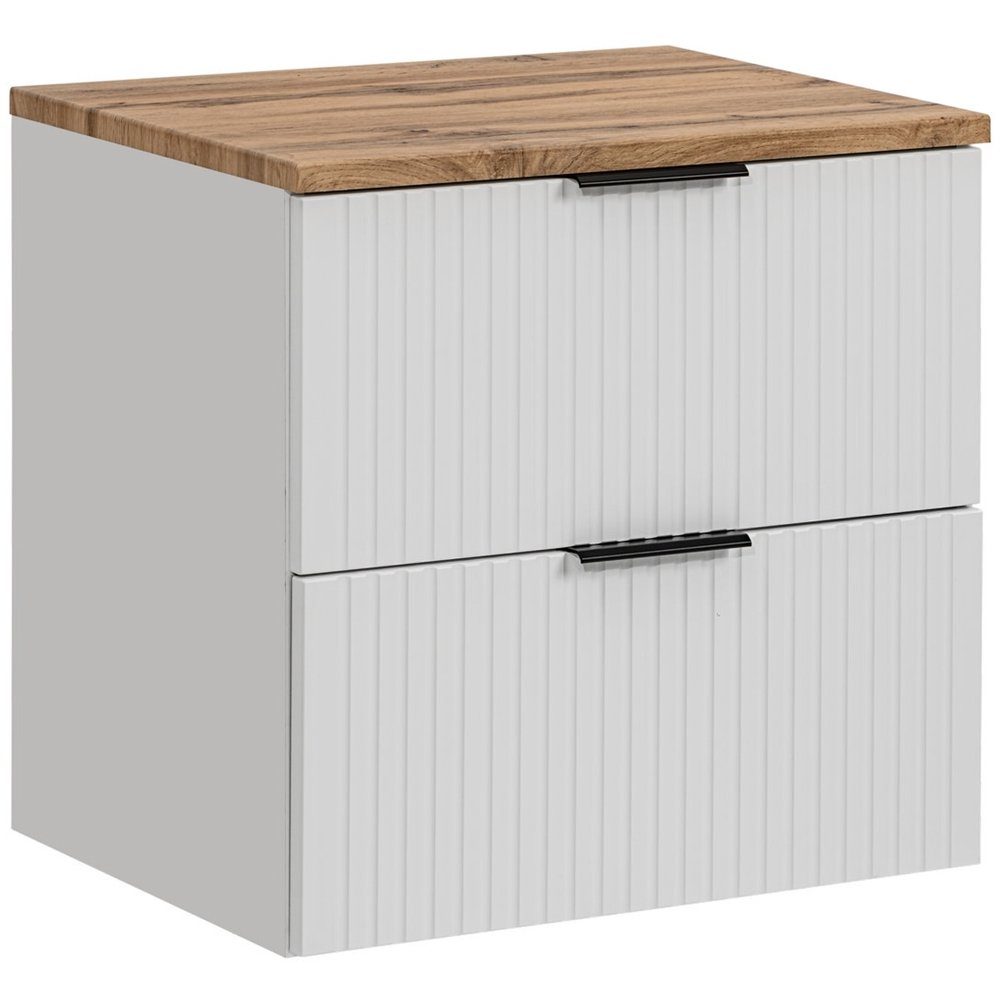 Lomadox Waschbeckenschrank ADELAIDE-56-WHITE Waschbeckenschrank 60 cm günstig online kaufen
