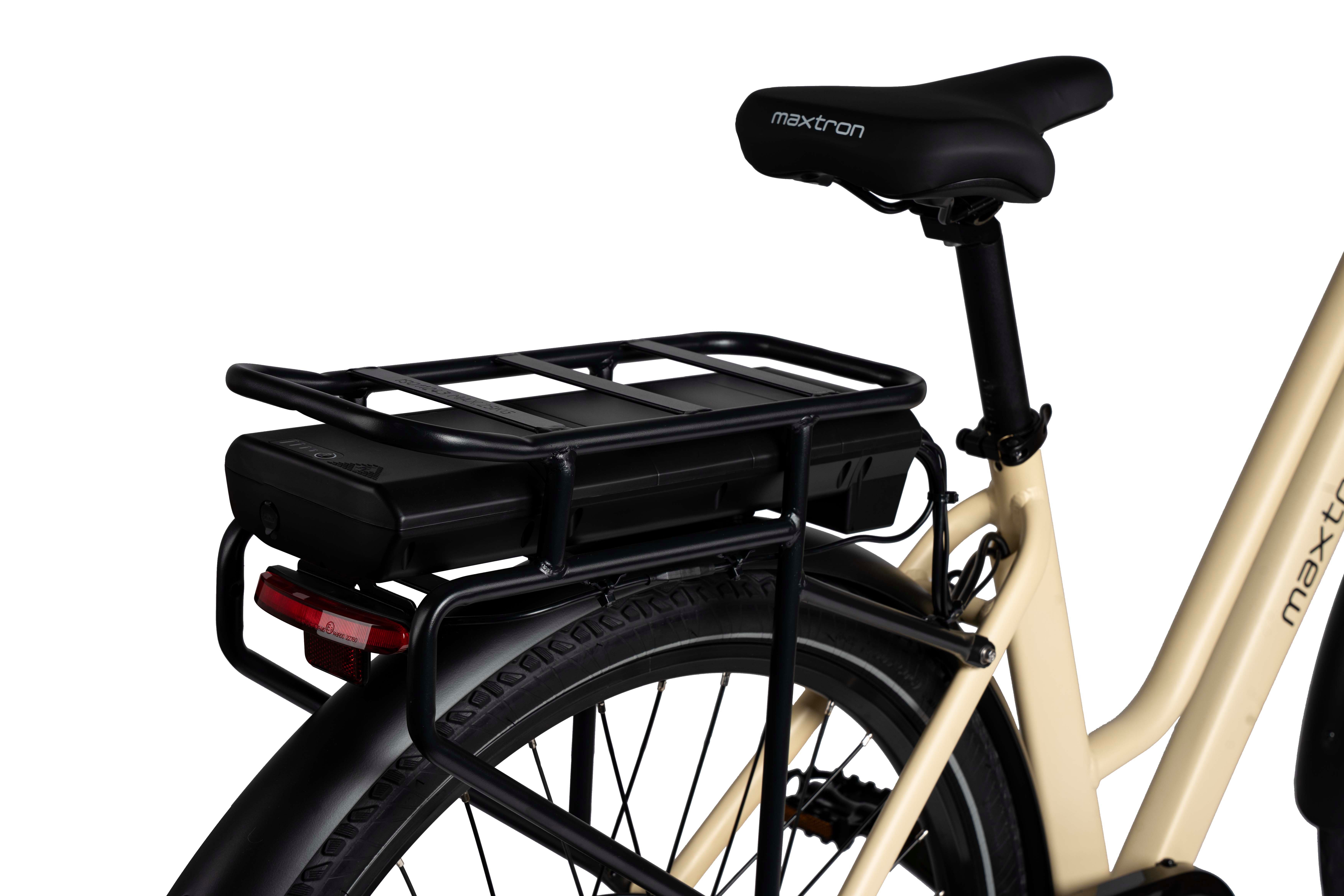 Maxtron E-Bike Cityrad Maxtron Urban 7 E-Citybike 28 Zoll, 7 Gang Shimano Altus Schaltwerk, Kettenschaltung, Heckmotor, 460,8 Wh, (Packung), Tiefeinsteiger für Damen