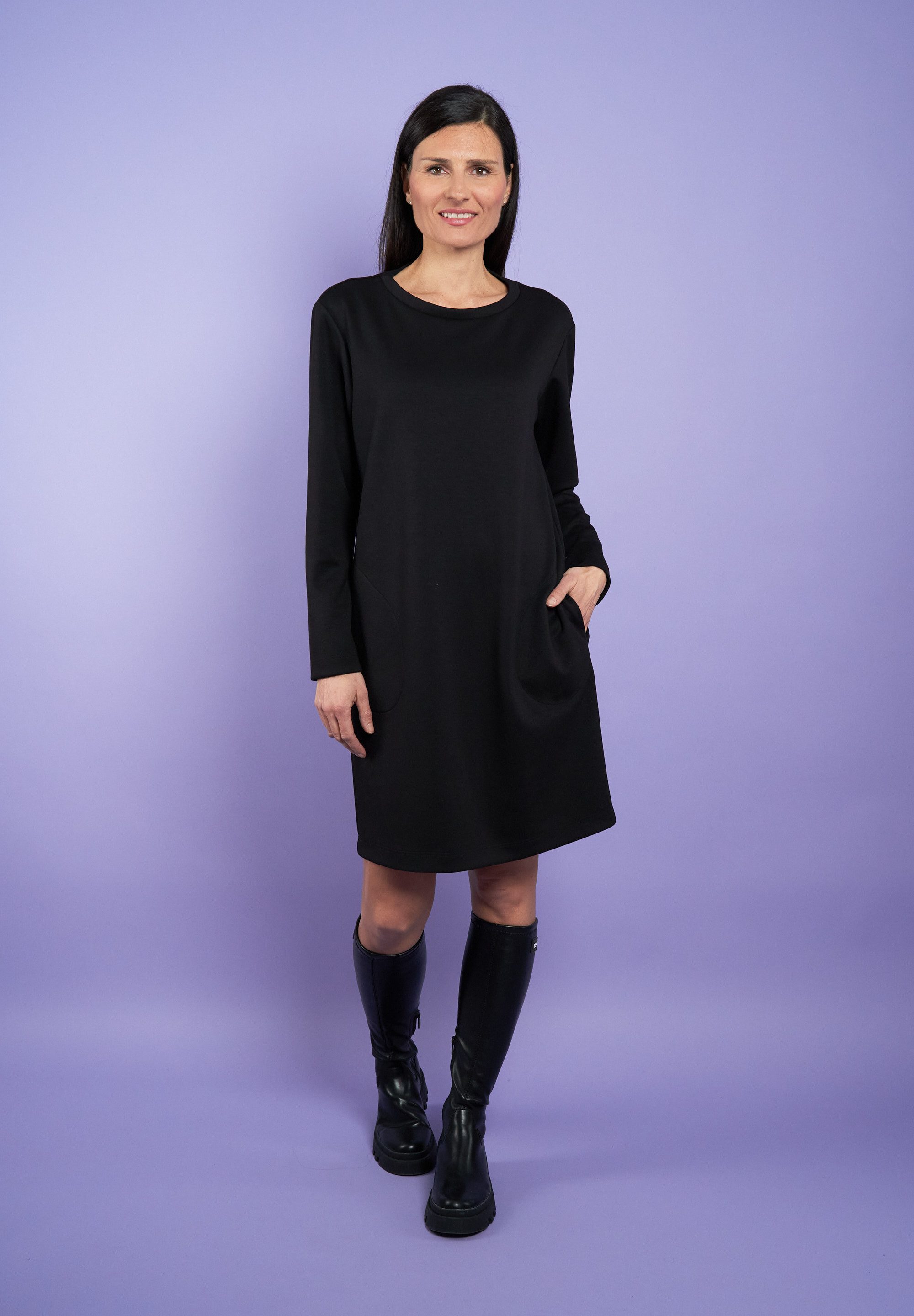 Seidel Moden Sweatkleid Exklusiv bei OTTO mit Eingrifftaschen und MADE IN GERMANY