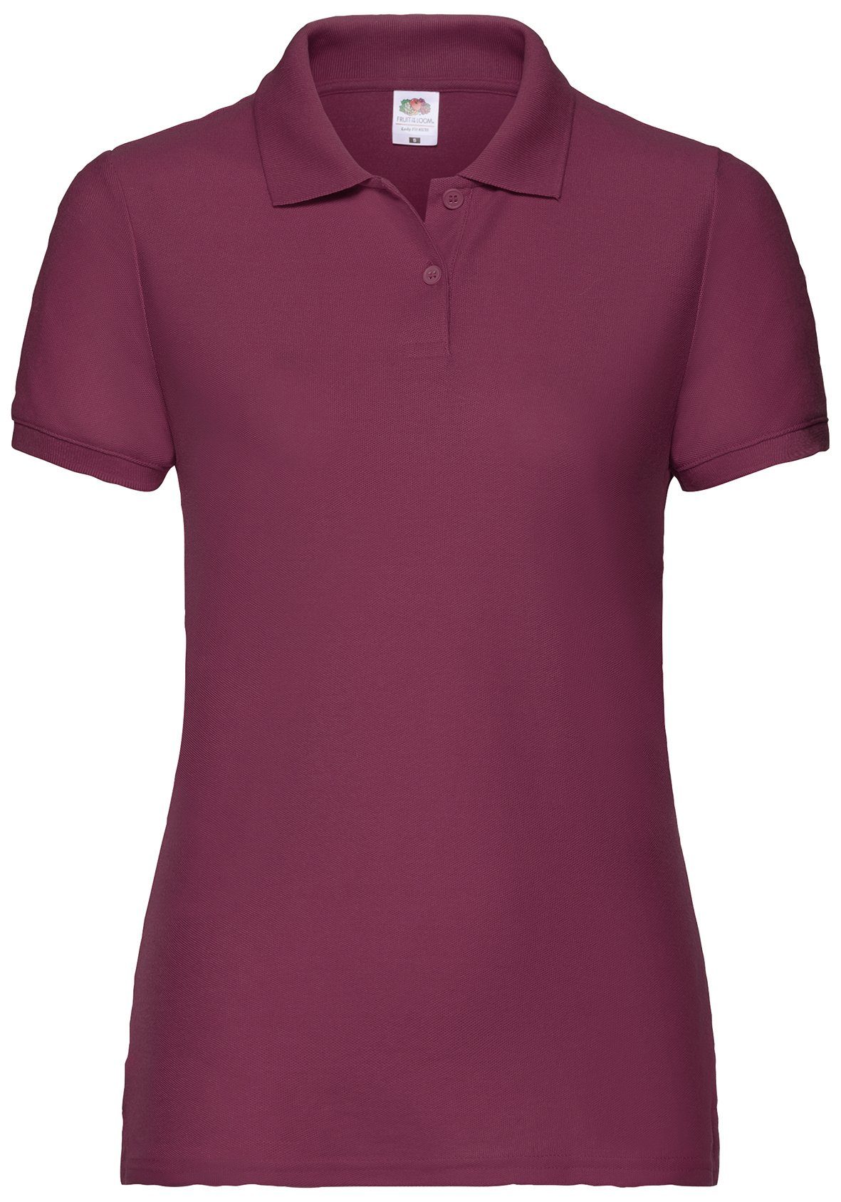 Fruit of the Loom Poloshirt Fruit of the Loom 65/35 Polo Lady-Fit burgund