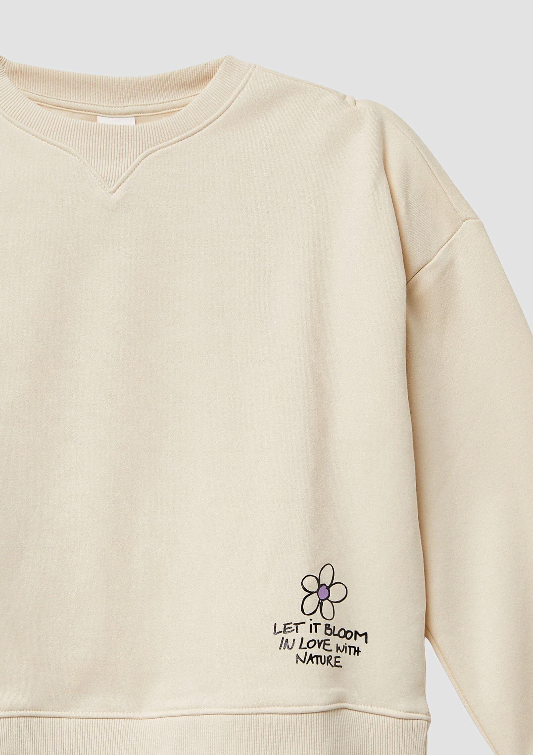 s.Oliver Sweatshirt Sweatshirt Kuscheliges Oversize-Sweatshirt mit dezentem Print