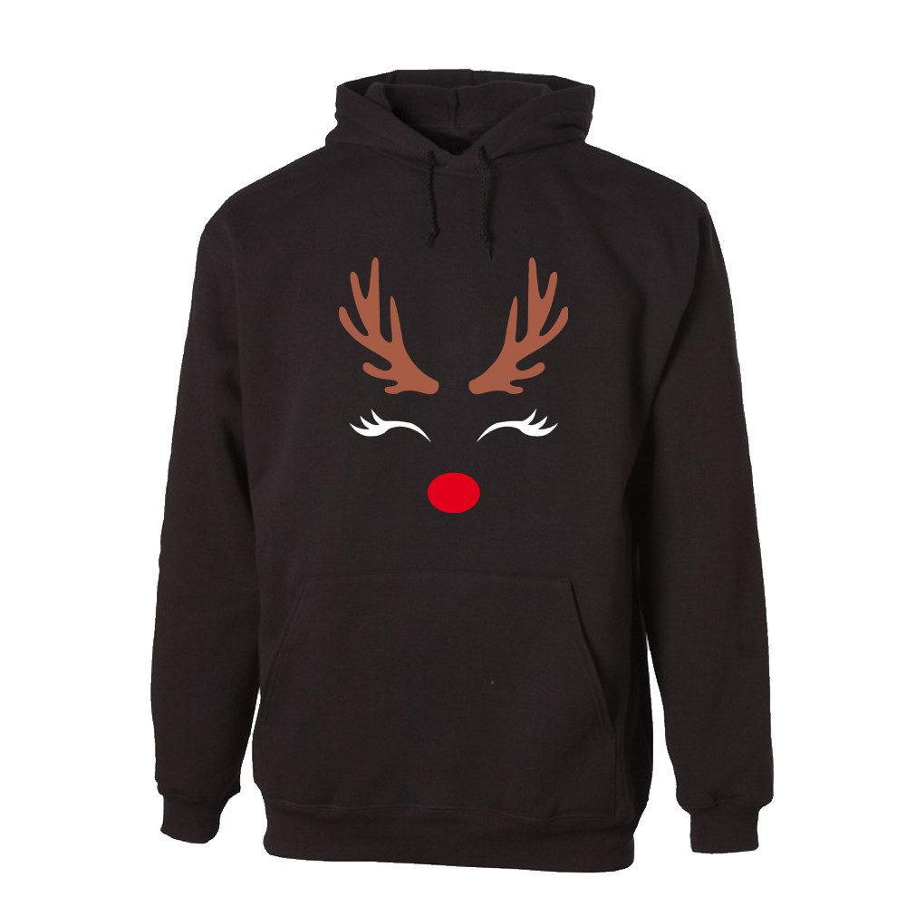 G-graphics Hoodie Süßes Rentier Unisex mit trendigem Frontprint mit Weihnachtsmotiv