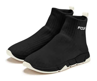 FCUK Sneaker Freizeitschuh, Sock Sneaker, Halbschuh zum Reinschlüpfen