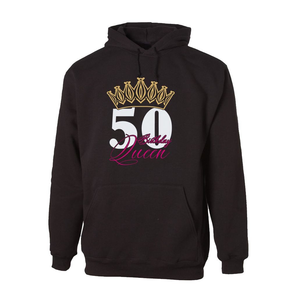 G-graphics Hoodie 50 – Birthday Queen Unisex mit Motiv zum Geburtstag