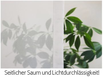 Scheibengardine Scheibenhänger spitz "Wegesrand", edler transparenter aus Voile, gardinen-for-life