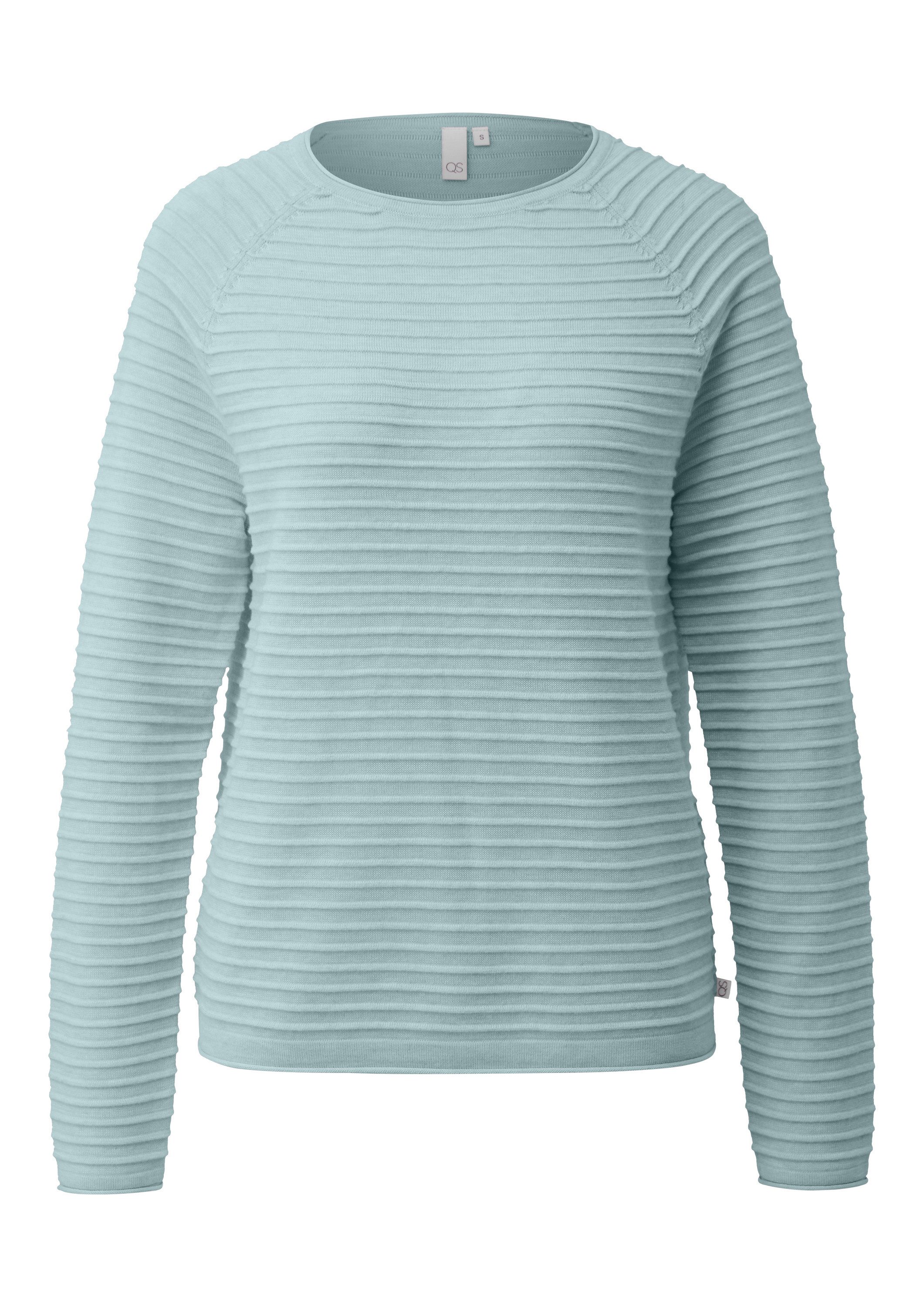 QS Longpullover Strickpullover Pullover aus Viskosemix günstig online kaufen