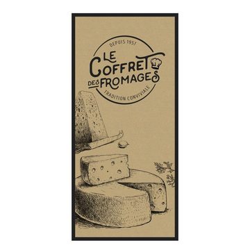 COOK CONCEPT Käsebrett, Käsemesser-Set aus Hevea-Gummi-Holz und Edelstahl Käse-Platte Fondue