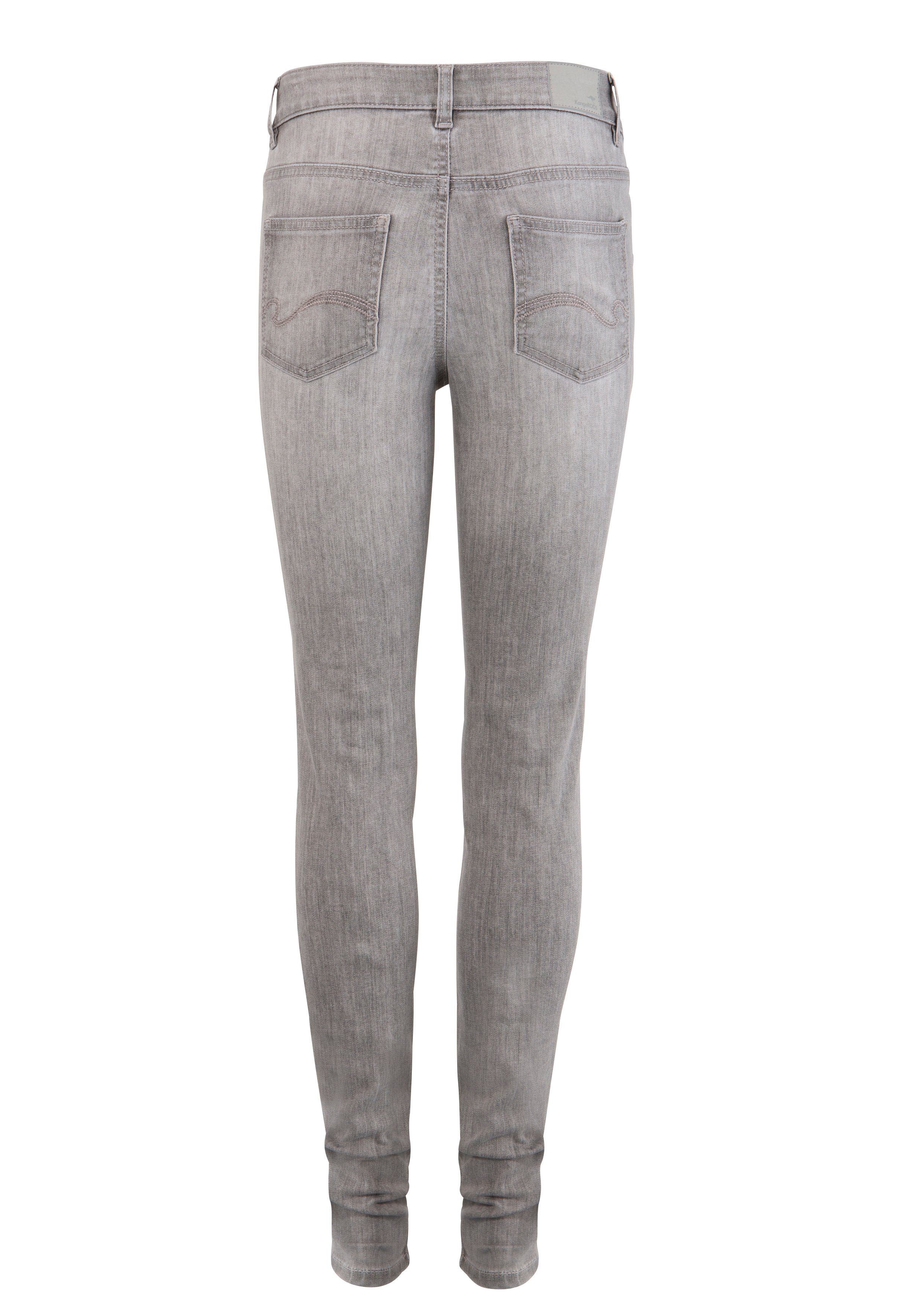 KangaROOS 5-Pocket-Jeans SUPER SKINNY HIGH RISE knöchellang, mit Used-Optik, hohe Leibhöhe