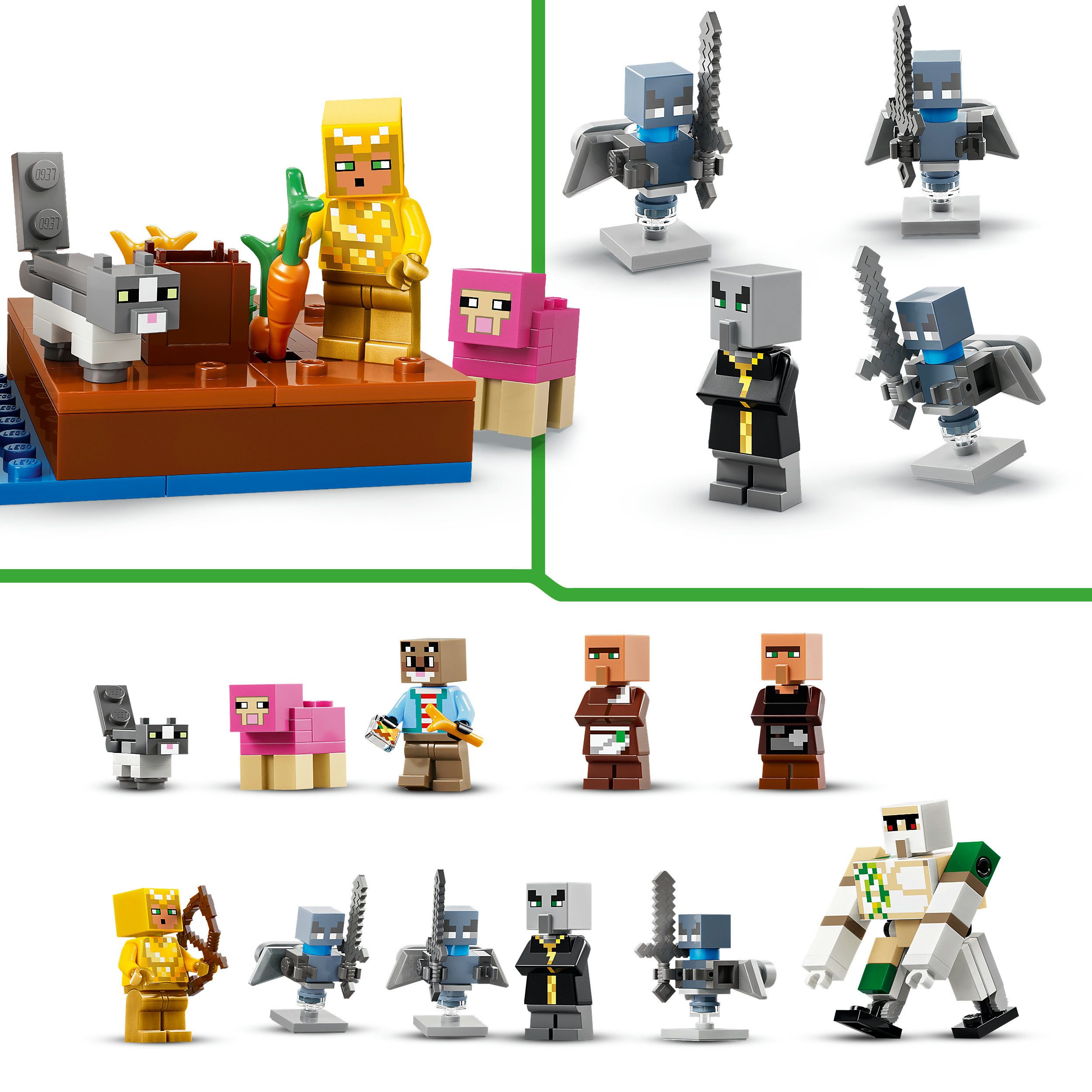LEGO® Angriff des Magiers auf das Dorf (21596), LEGO Minecraft Konstruktionsspielsteine, (607 St), Made in Europe – Bild 5 von 5