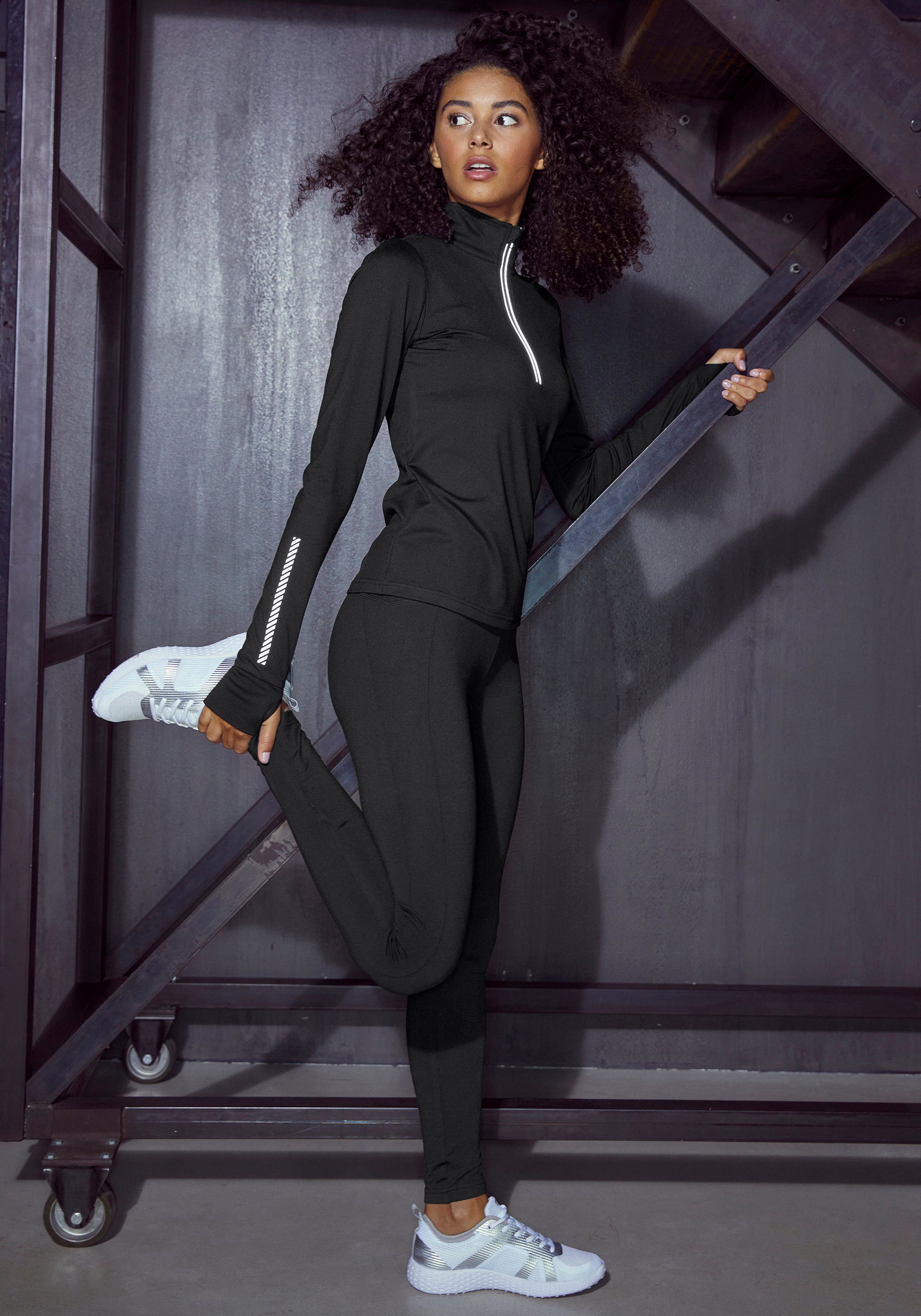 LASCANA ACTIVE Thermoleggings mit reflektierenden Details